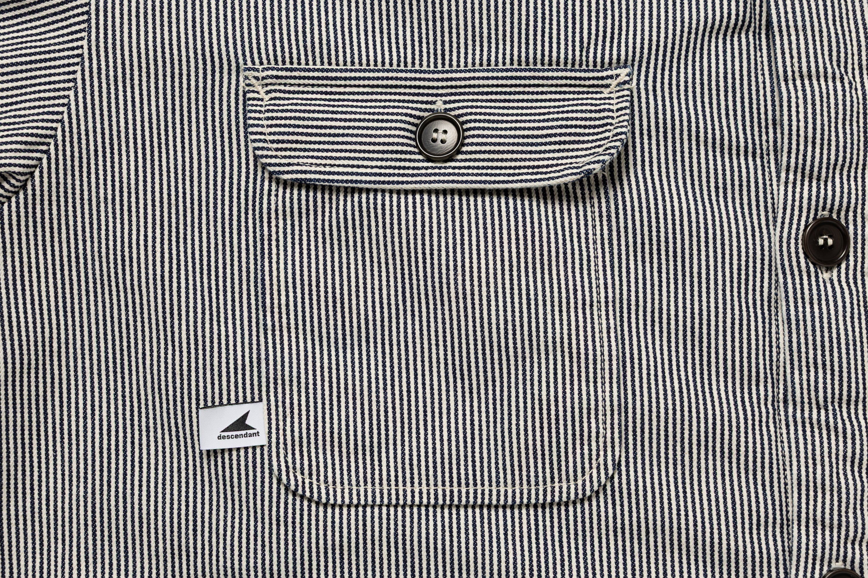 DESCENDANT x Post O'Alls CRA90 HICKORY STRIPE JACKET (252PODS-JKM01)