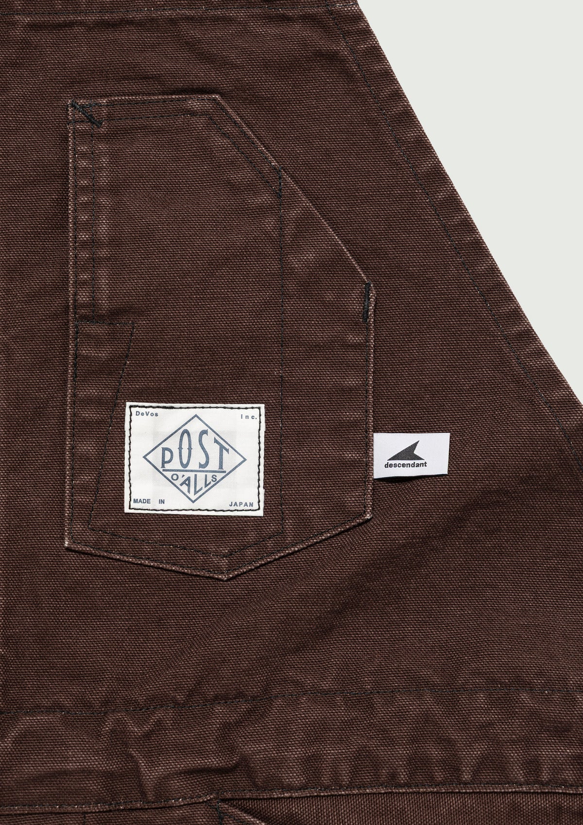 #262PODS-PTM01-1993 DUCK OVERALLS BROWN