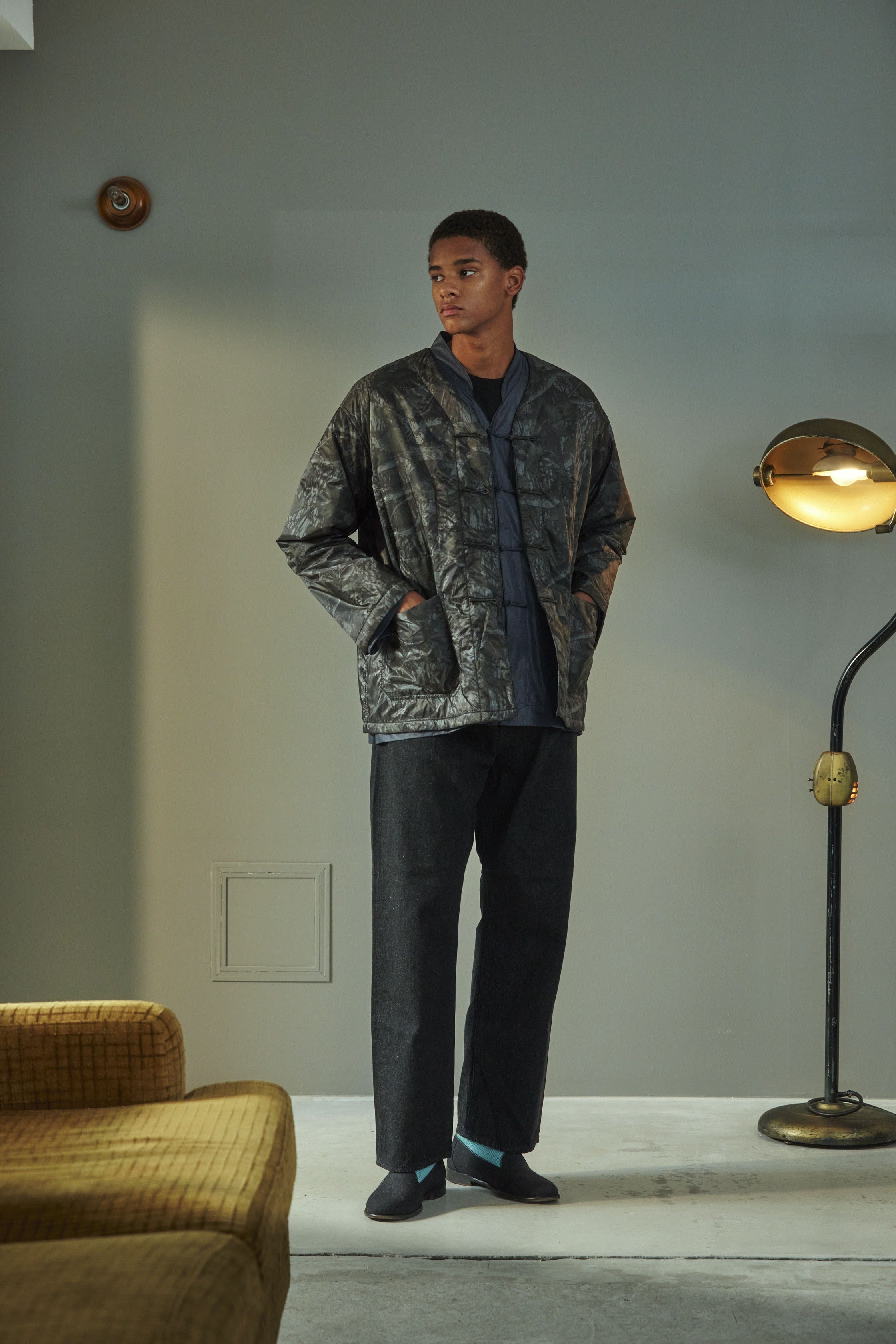 #3109BL-NC3 POST Chinois DV : nylon forest camo grey jungle