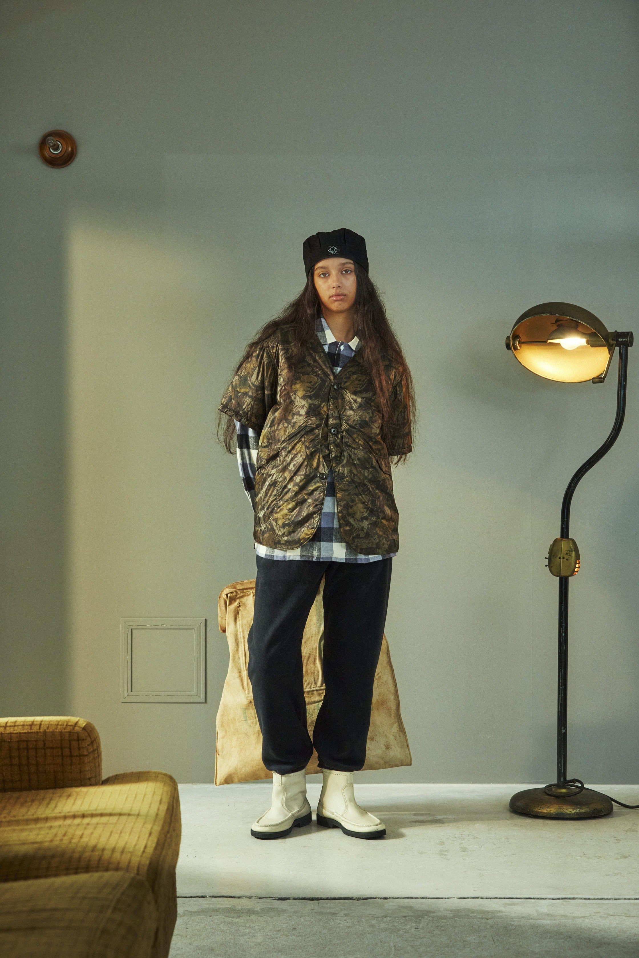 #1267B-NC1 Royal Traveler Shirt-1/2 : nylon forest camo brown jungle