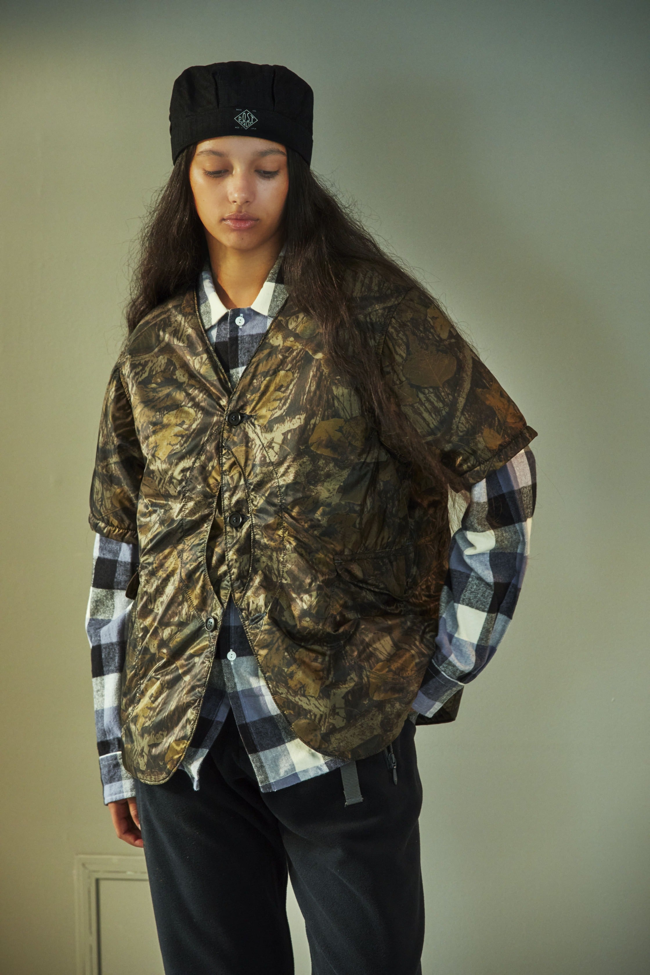 #1267B-NC1 Royal Traveler Shirt-1/2 : nylon forest camo brown jungle