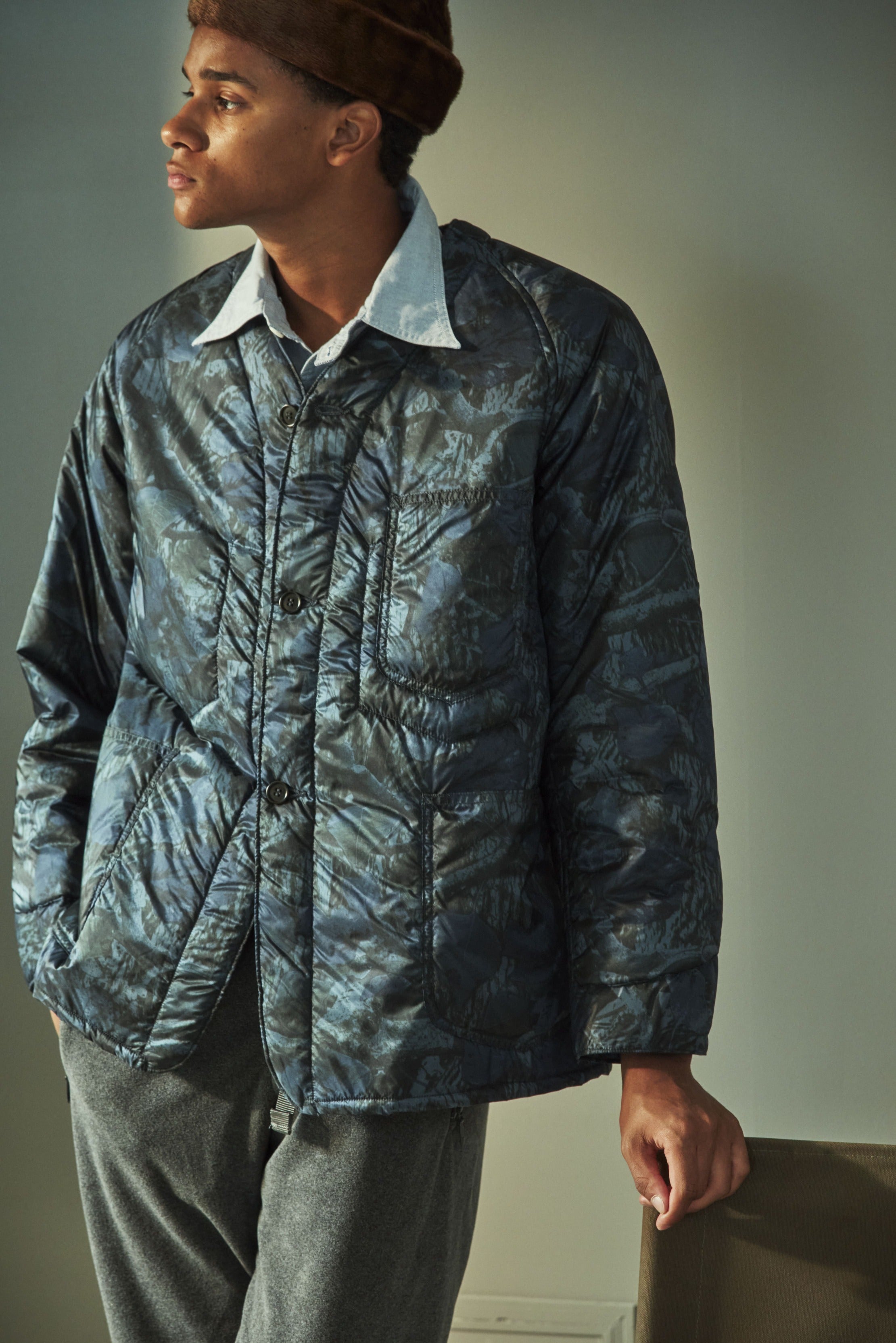 #3123DVL-NC2 POST 44 DV : nylon forest camo blue jungle