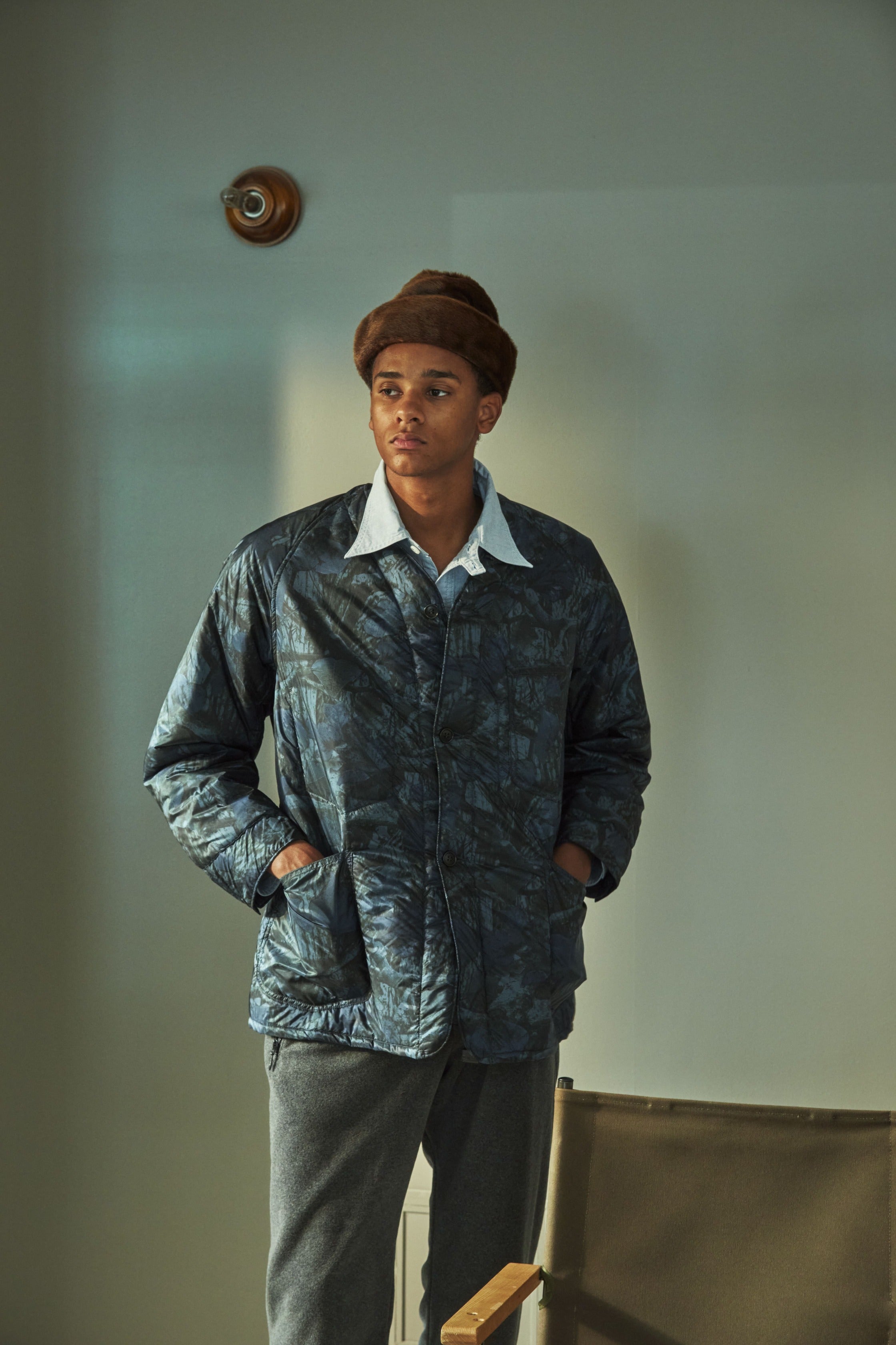 #3123DVL-NC2 POST 44 DV : nylon forest camo blue jungle