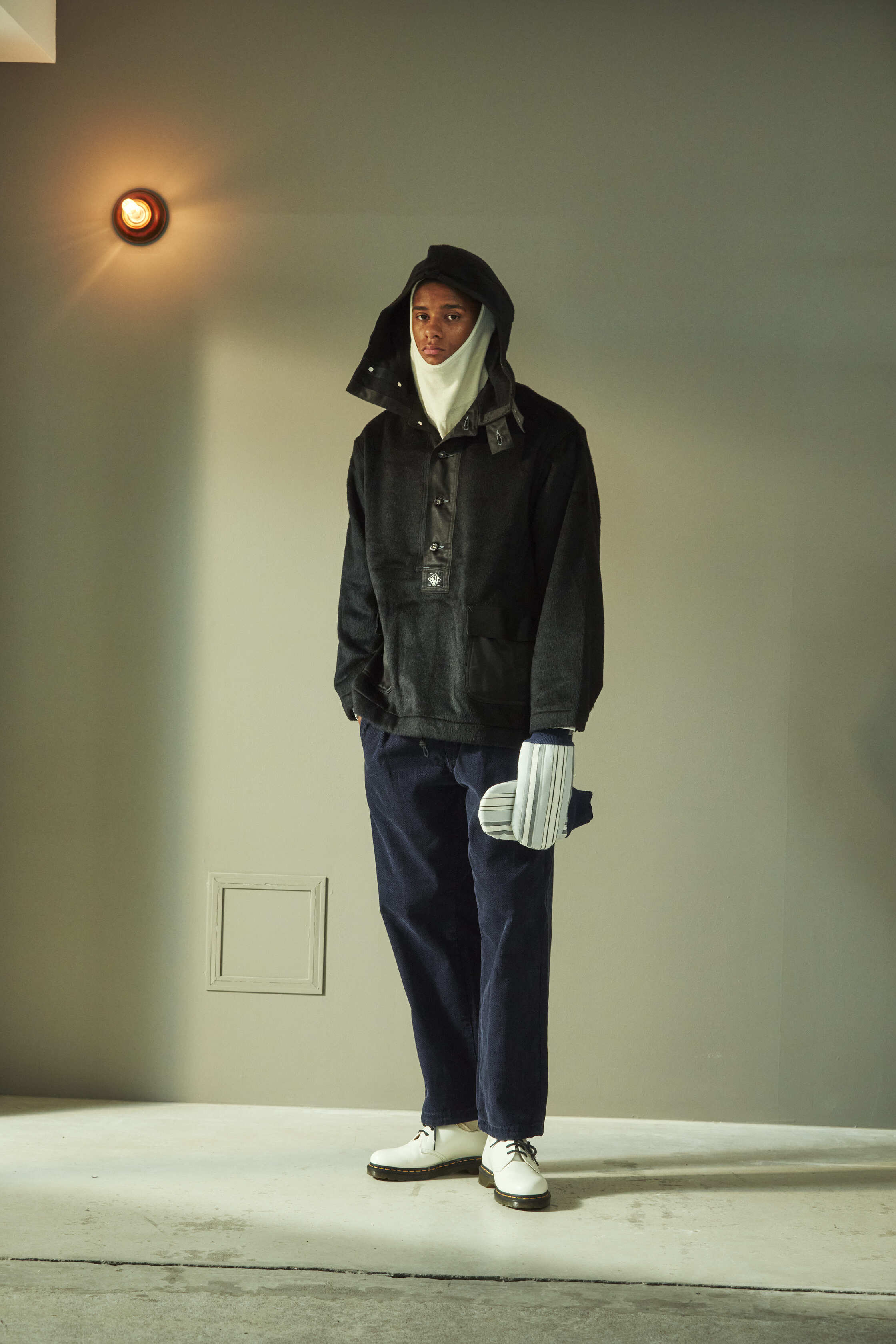 #1105-AMB NAVY Parka : alpaca mohair (SHOP SPECIAL)