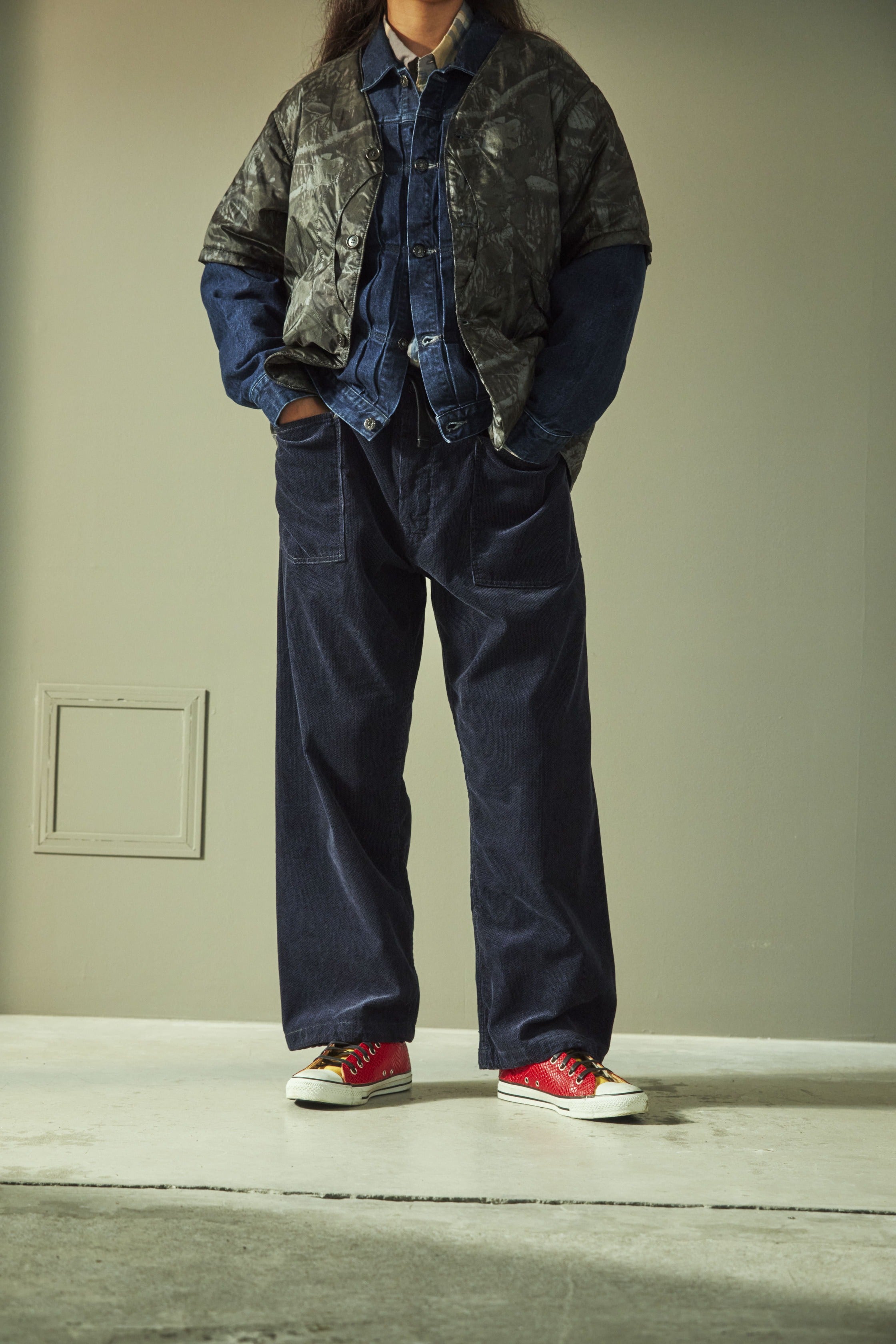 #1267B-NC3 Royal Traveler Shirt-1/2 : nylon forest camo grey jungle