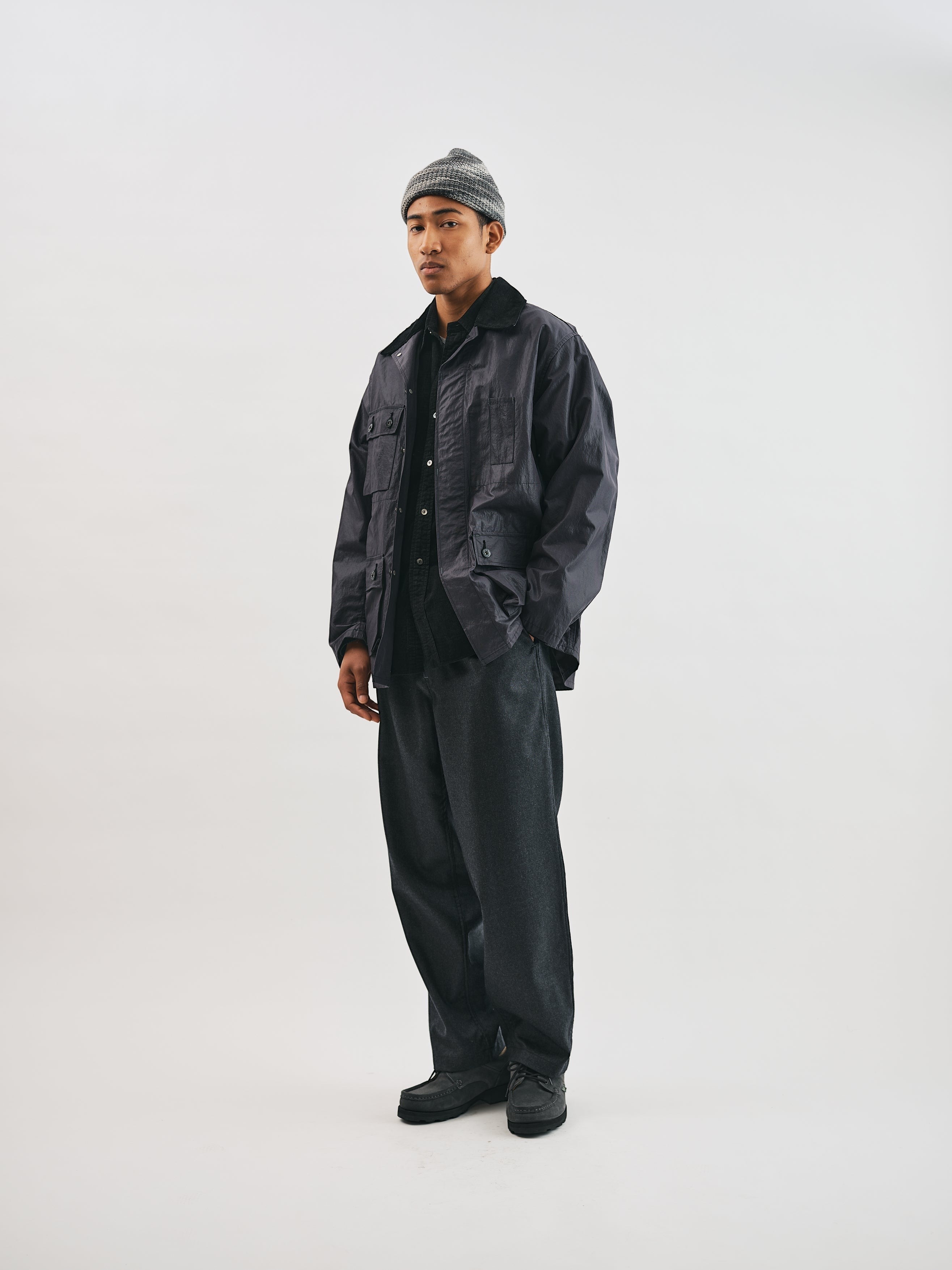 #1123R2-WTB BDU-R2 : waxy taffeata black