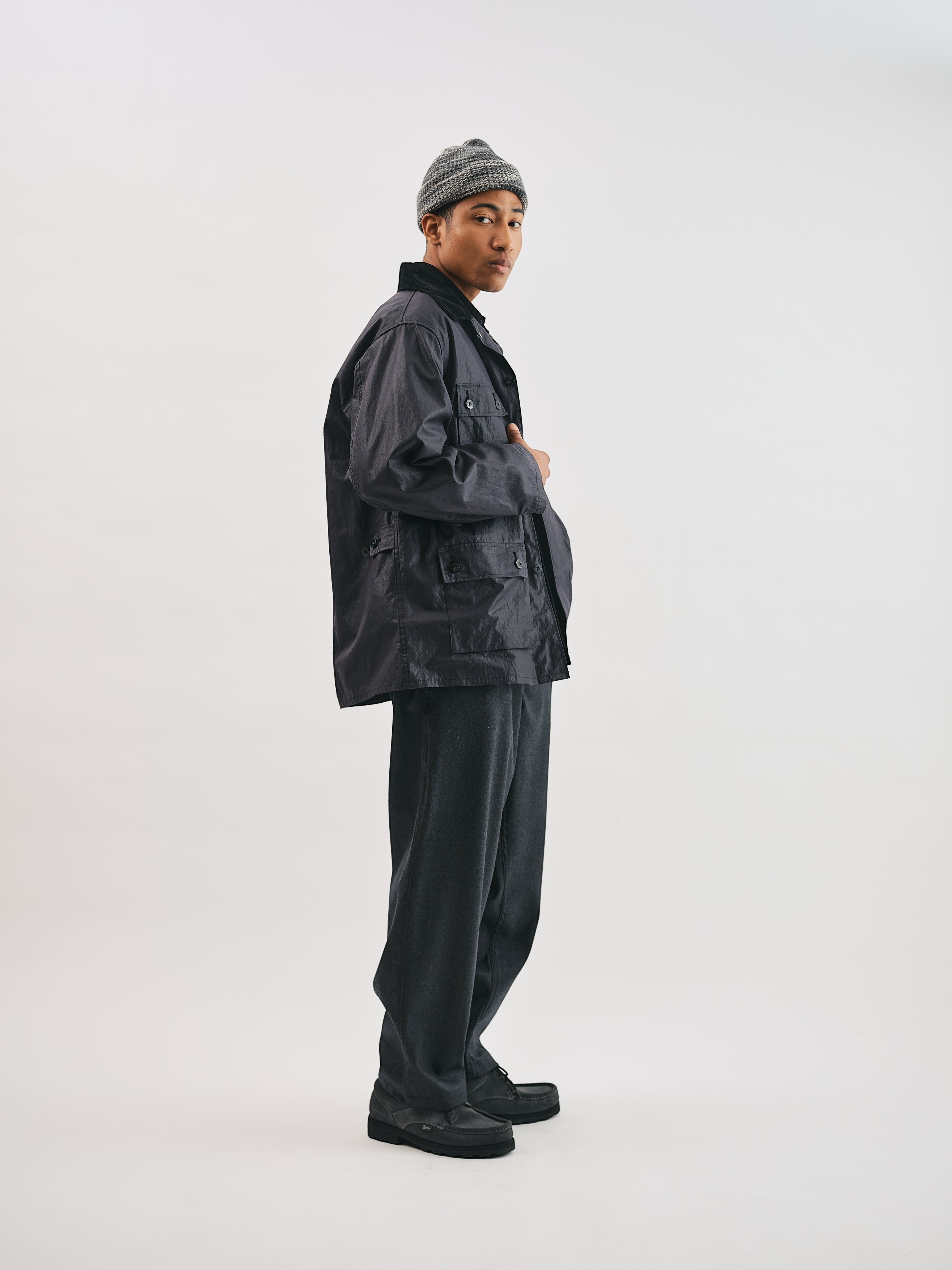 #1123R2-WTB BDU-R2 : waxy taffeata black