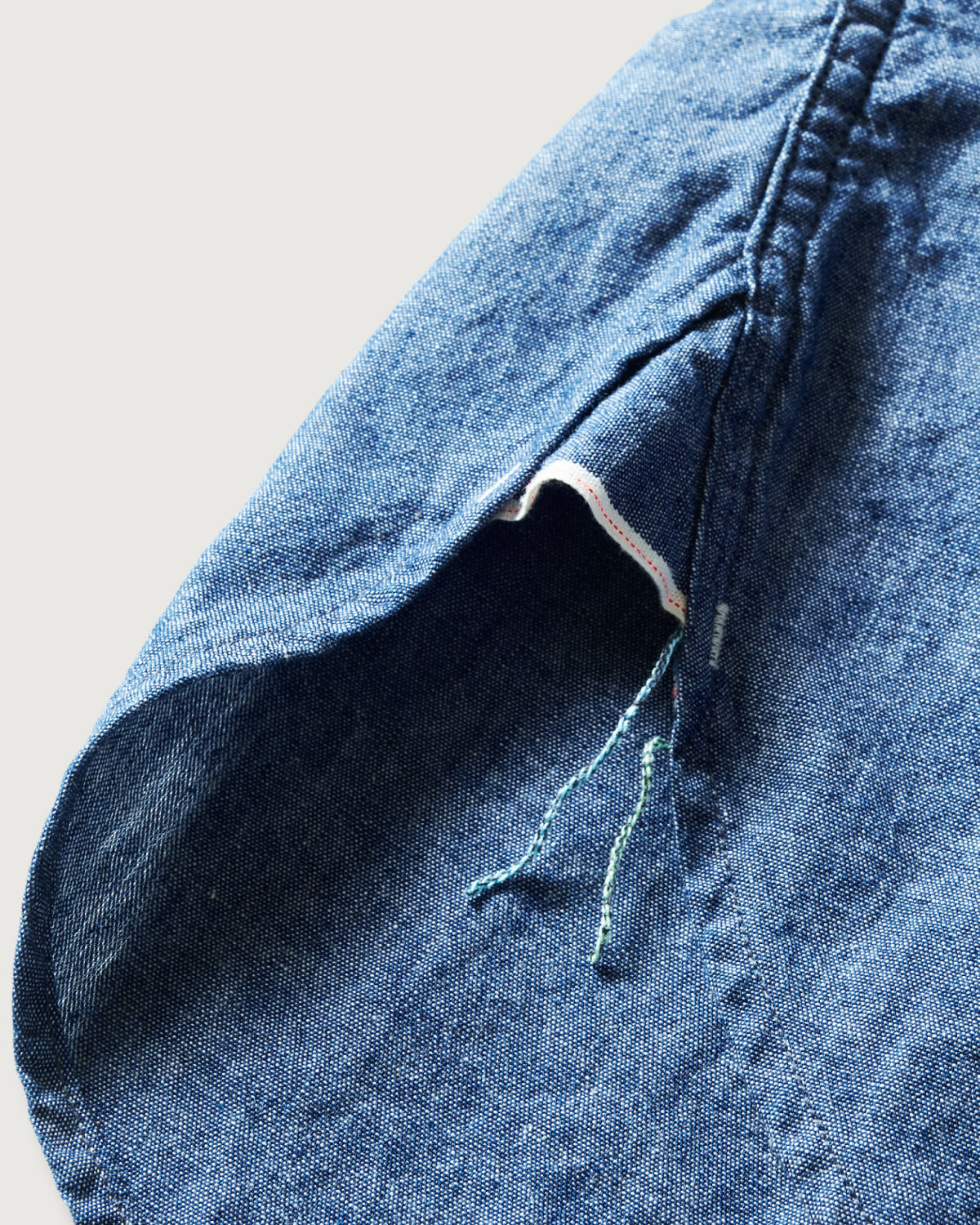 #1201S-CC No.1 Shirt S/S : classic chambray indigo