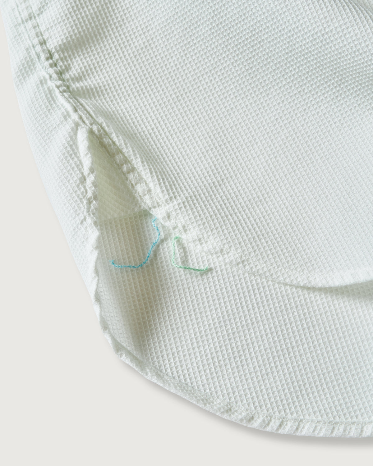#1201S-PCW No.1 Shirt S/S : PC waffle white