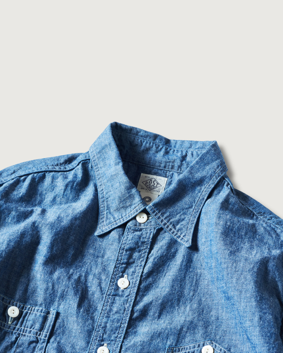 #1206S-CC No.6 Shirt S/S : classic chambray indigo