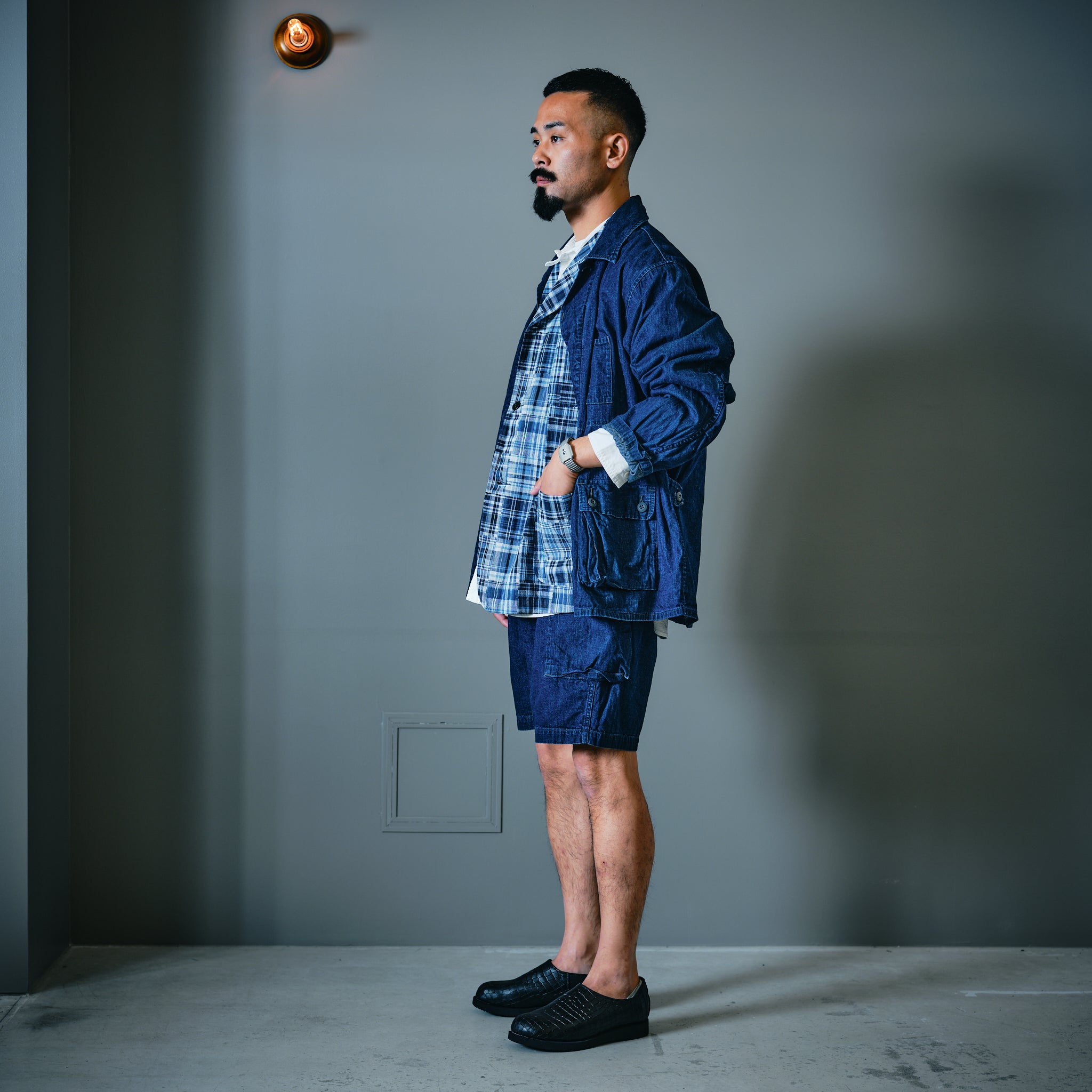 #1123R2-8DI BDU-R2 : 8oz. Denim indigo deep wash