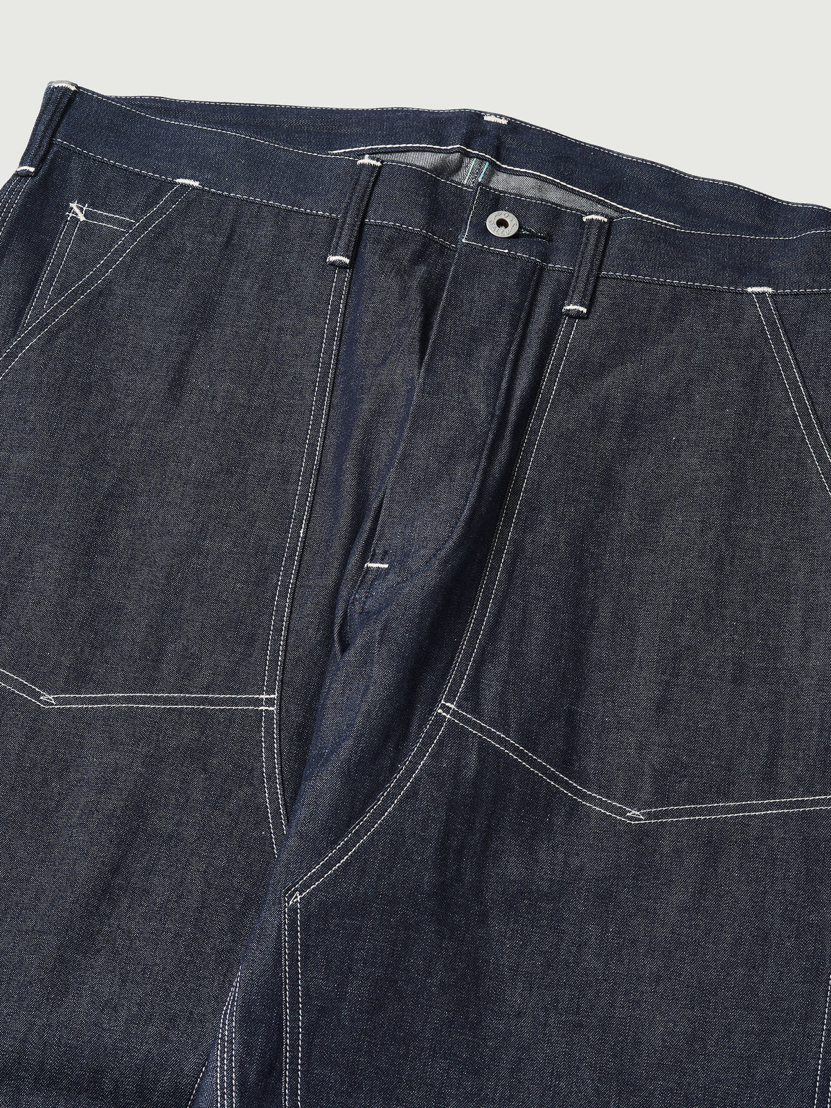 #1302-01 W-Knee Dungarees : 10 oz.denim indigo rigid