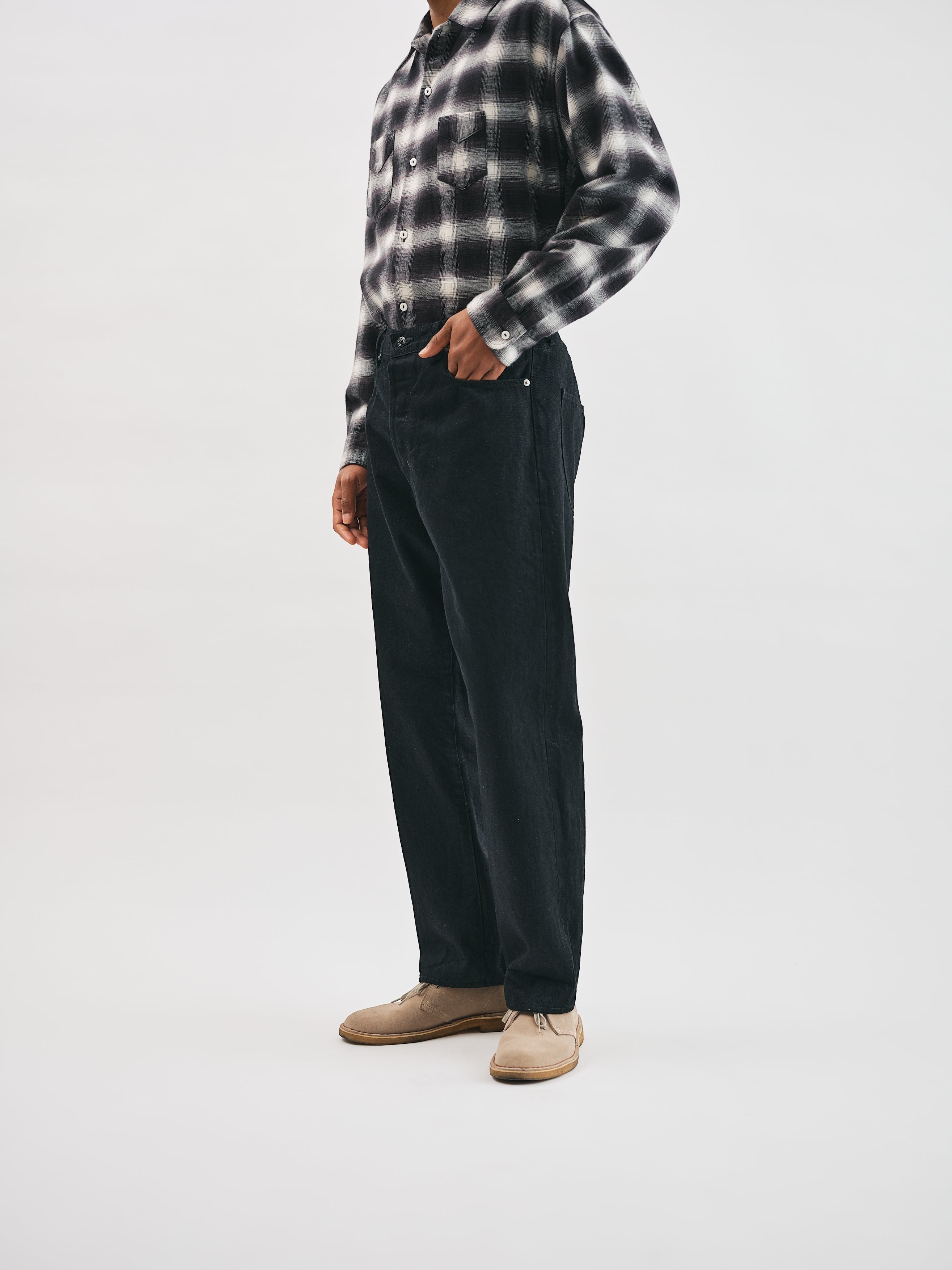 #1397-BO No.2 Fiver Pocket : denim blackout