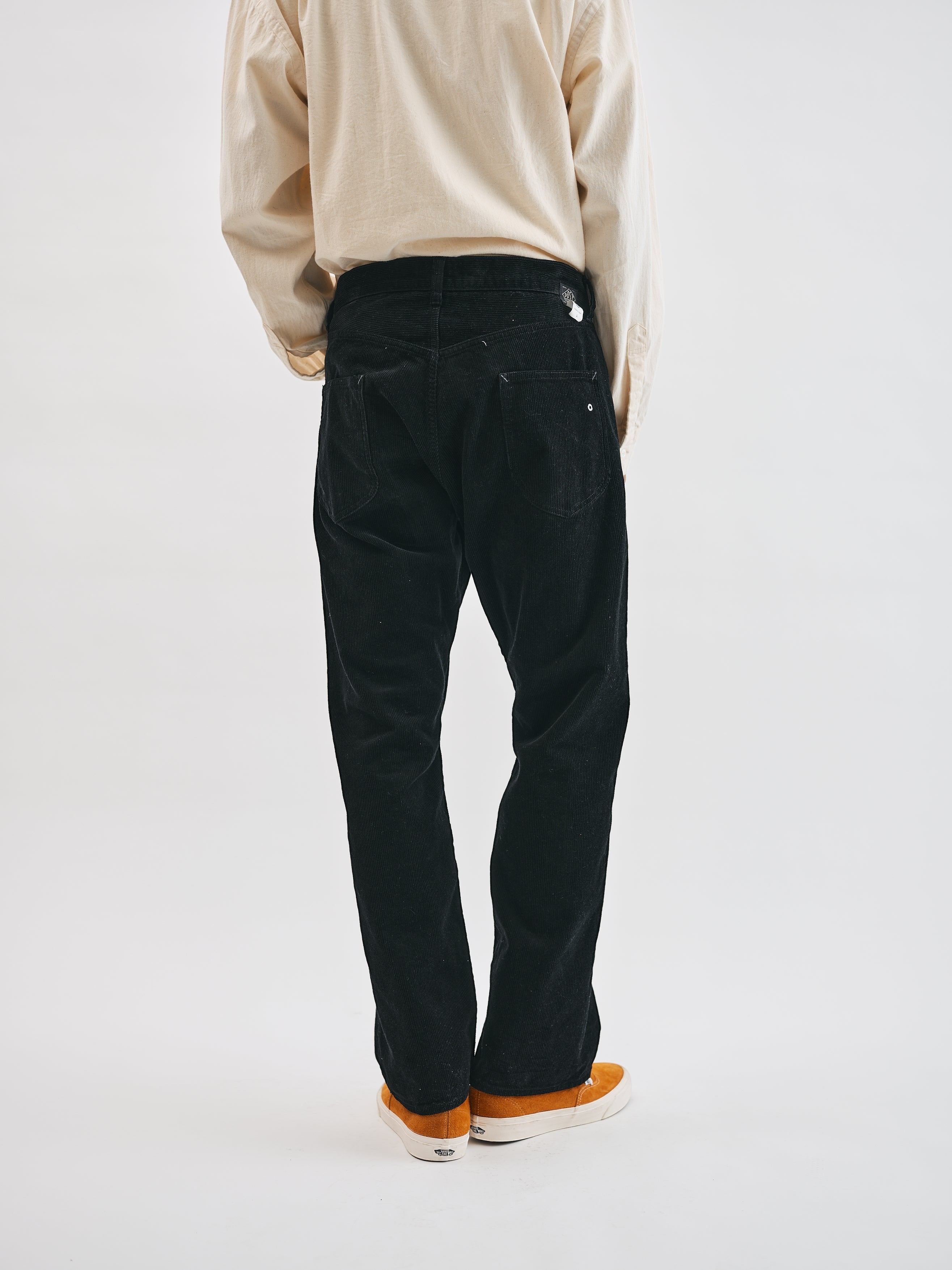 #1397-CB No.2 Fiver Pocket : midwale cords black