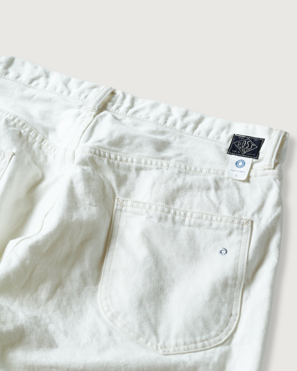 #1397S-WD No.2 Five Pocket Shorts : white denim white