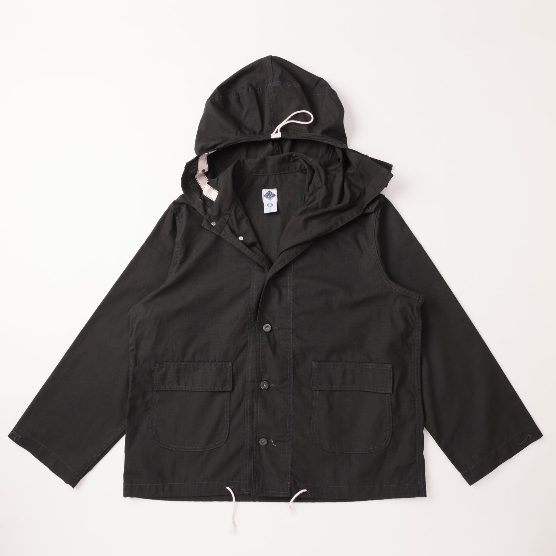 1105 NAVY Parka 3 : cotton ripstop black jk-074 