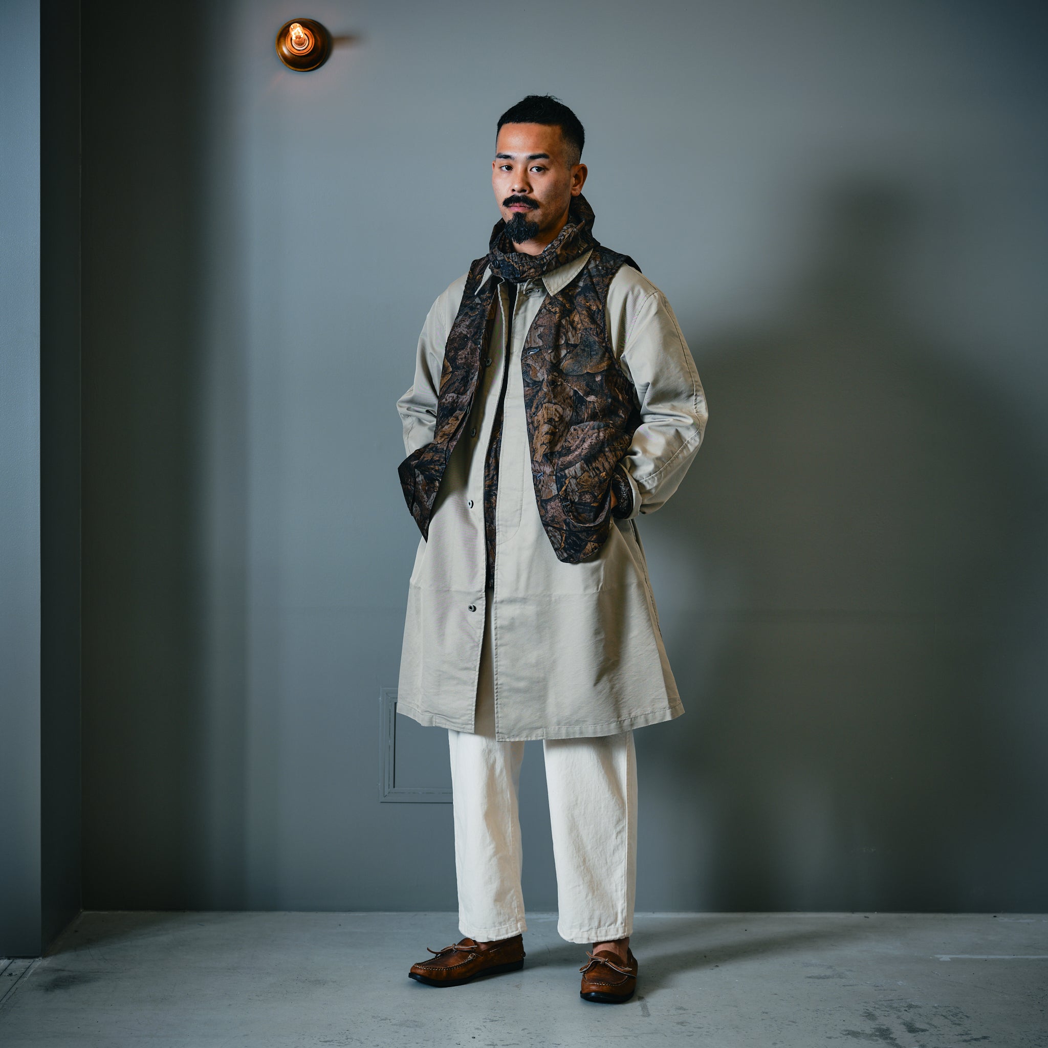 #3127-FC1 Town & Country Parka : forest camo brown jungle