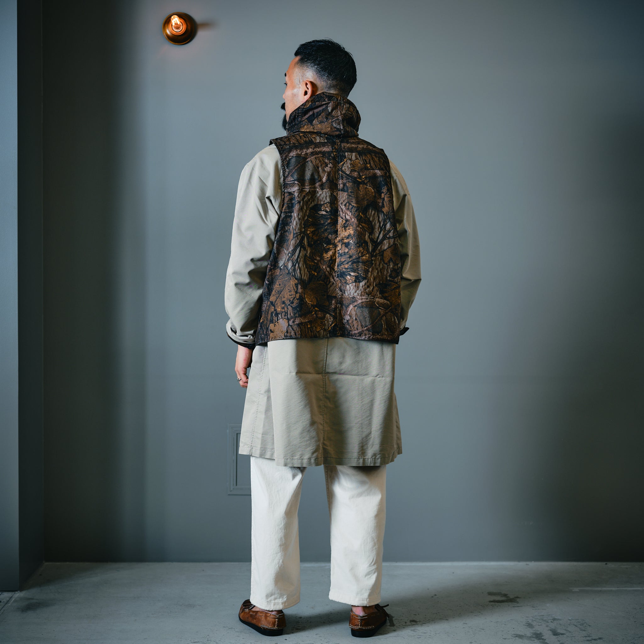 JP540-DS BAGSINPROGRESS x Post O'Alls New York Tote M : GORE-TEX DIGITAL CAMO desert