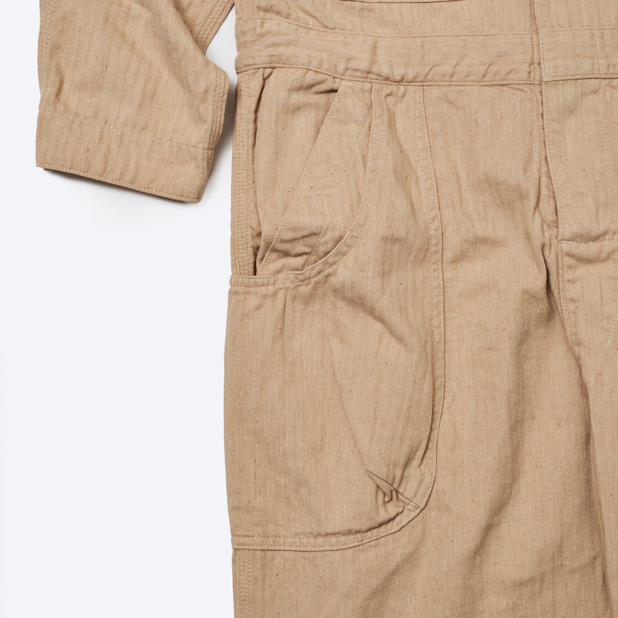 EP02-CHN ELNEST x Post O'Alls All-in-One:cotton herringbone natural