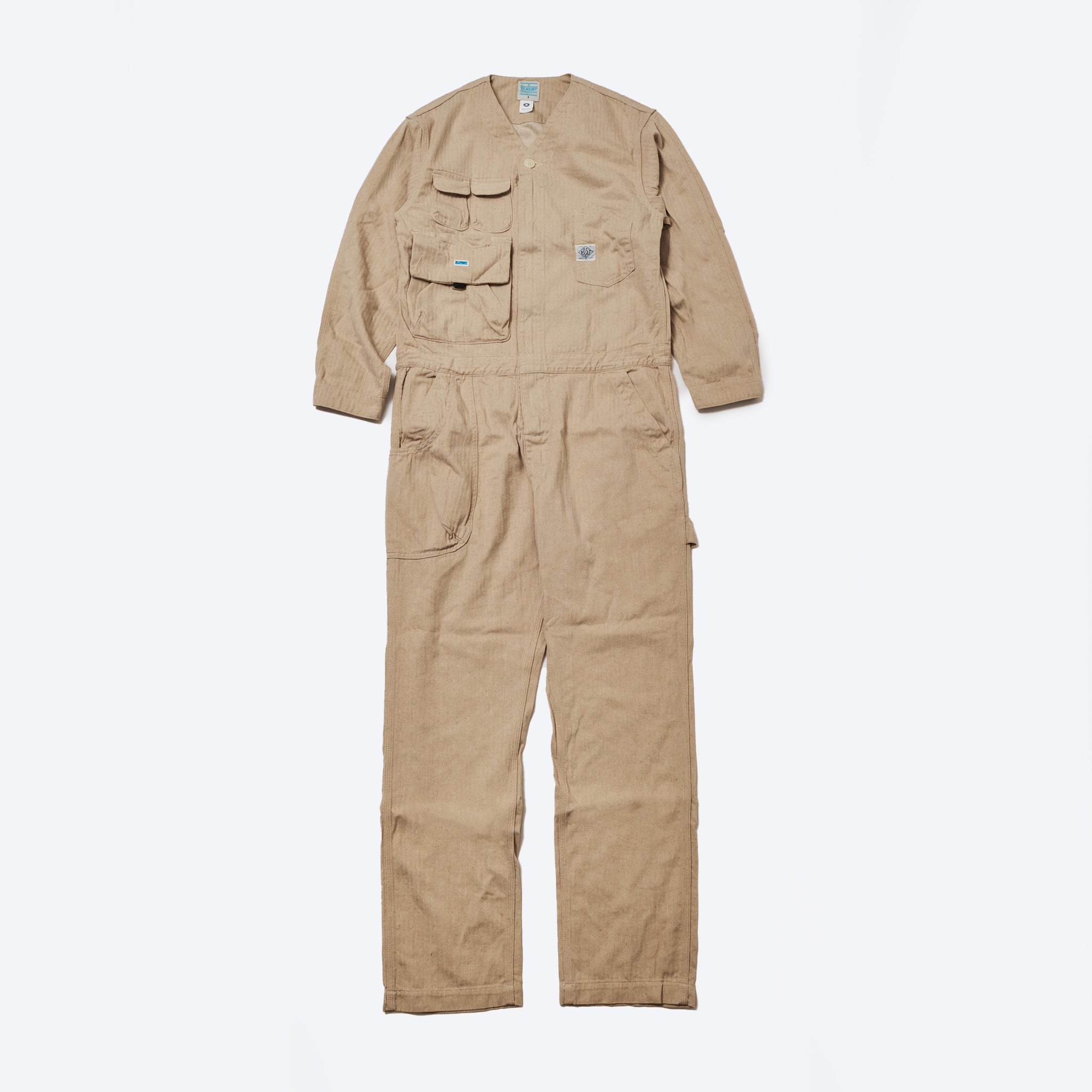 EP02-CHN ELNEST x Post O'Alls All-in-One:cotton herringbone natural