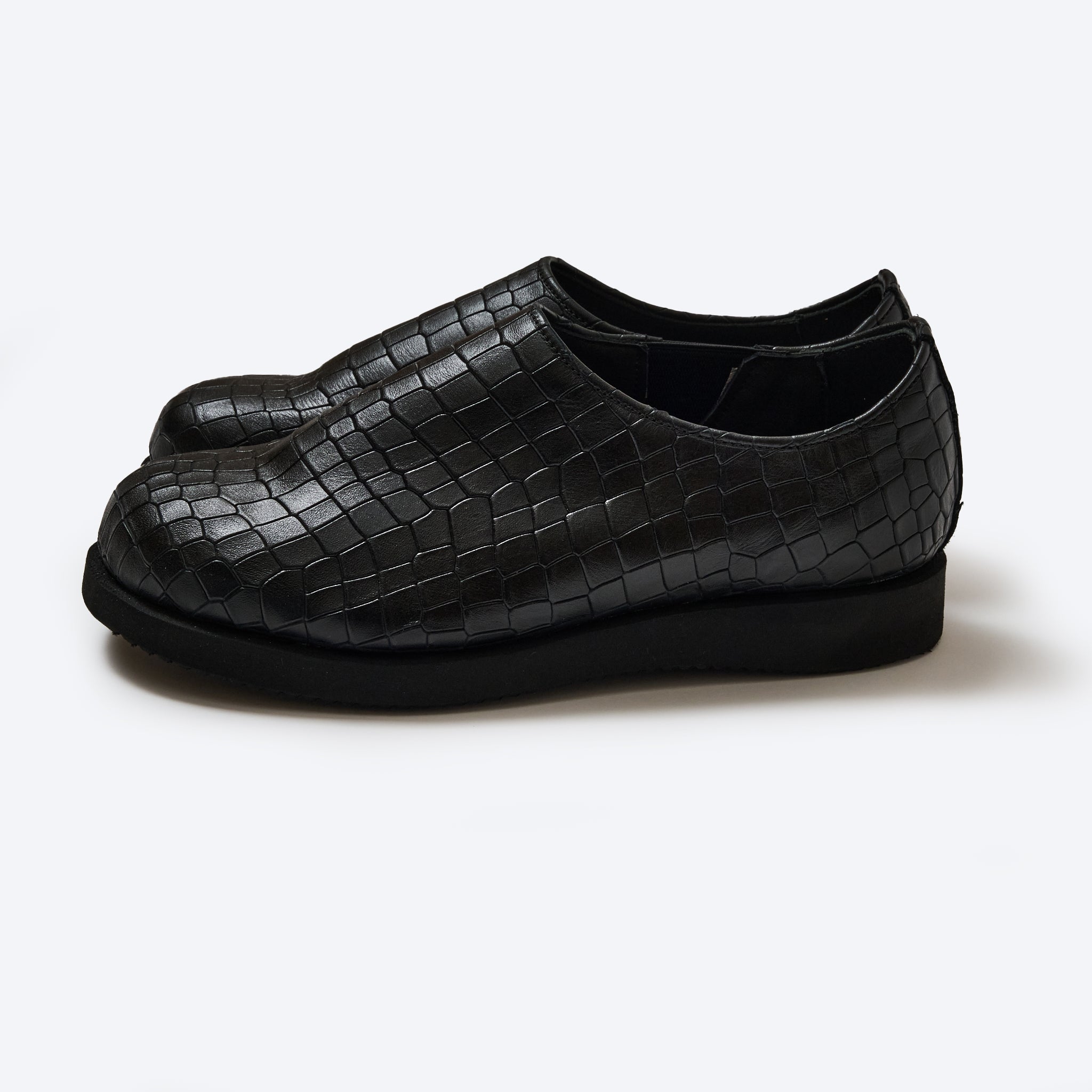#P2000-SG POST x AMB slip-on : cow suede gray