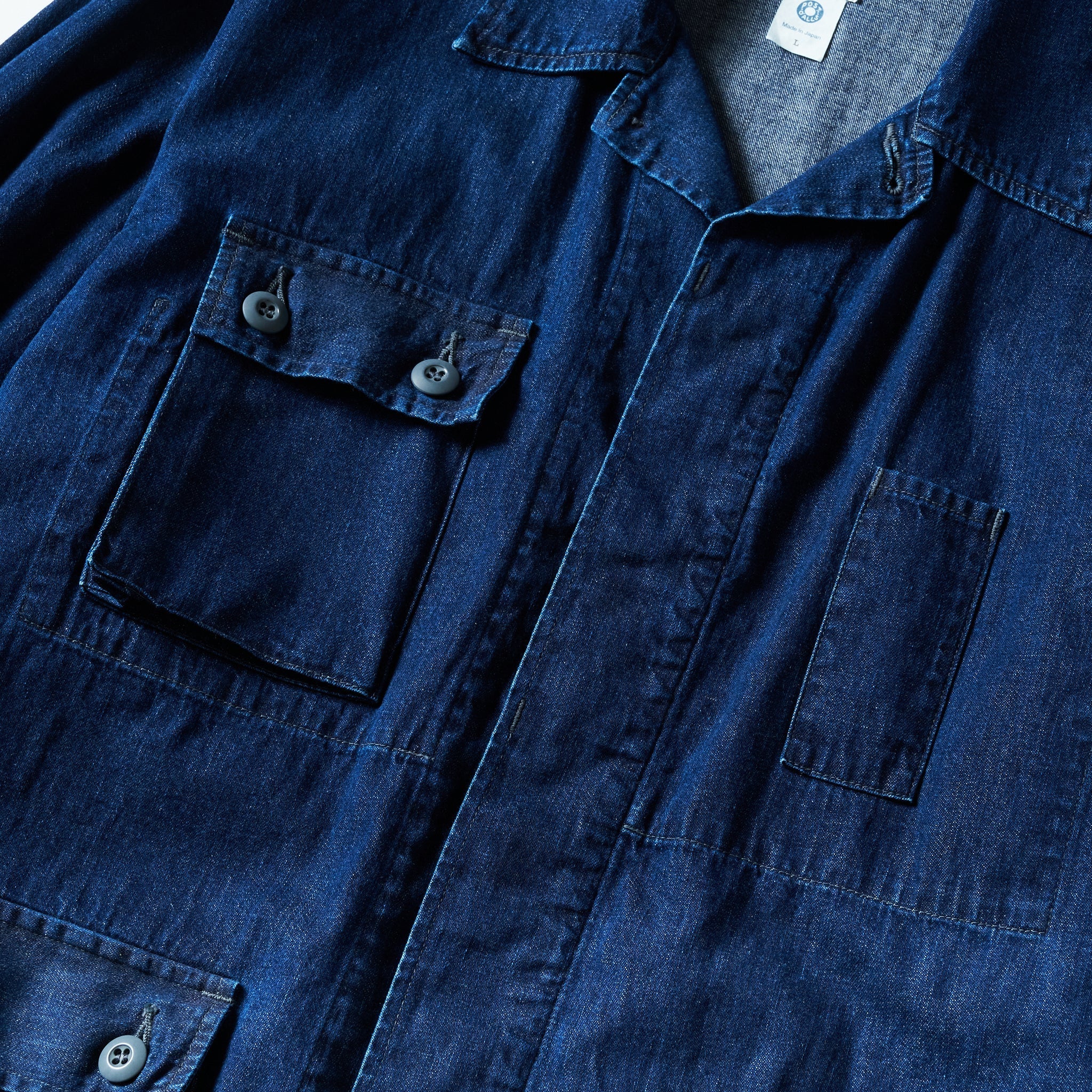 #1123R2-8DI BDU-R2 : 8oz. Denim indigo deep wash