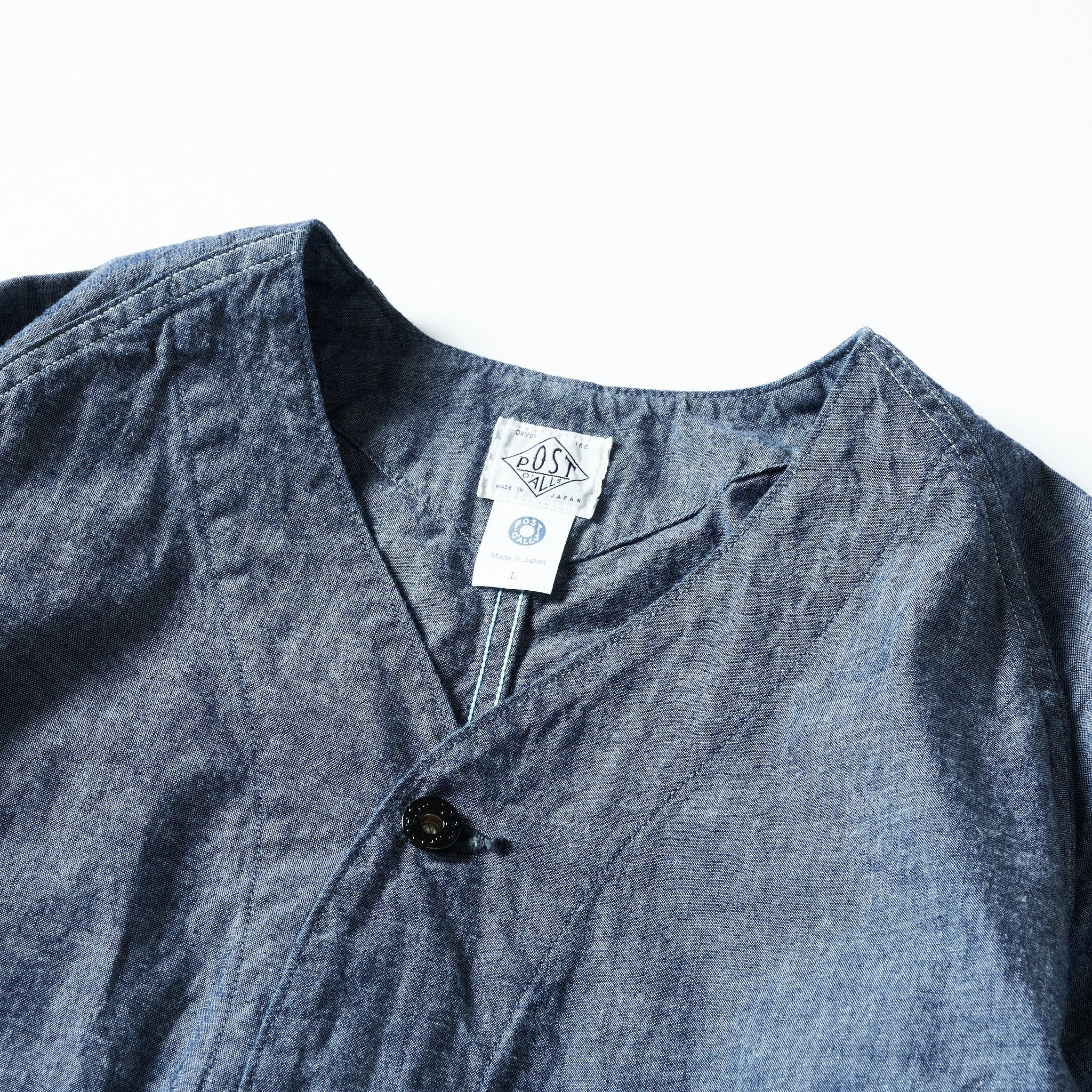 #3124DV-MC POST 45 DV : medium weight chambray indigo