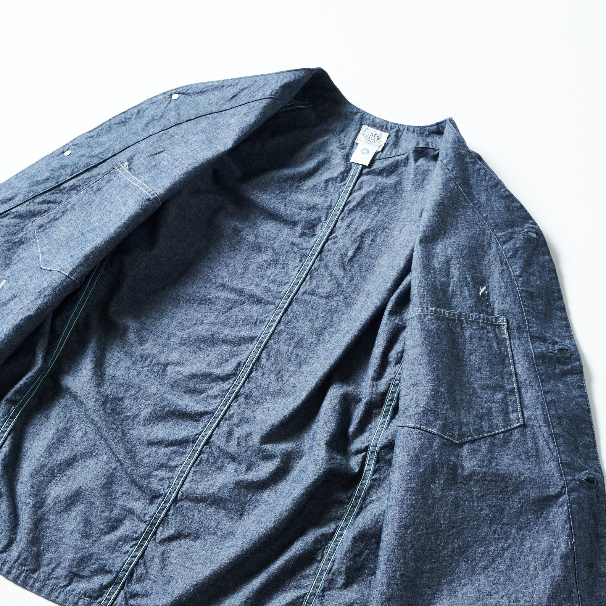 #3124DV-MC POST 45 DV : medium weight chambray indigo