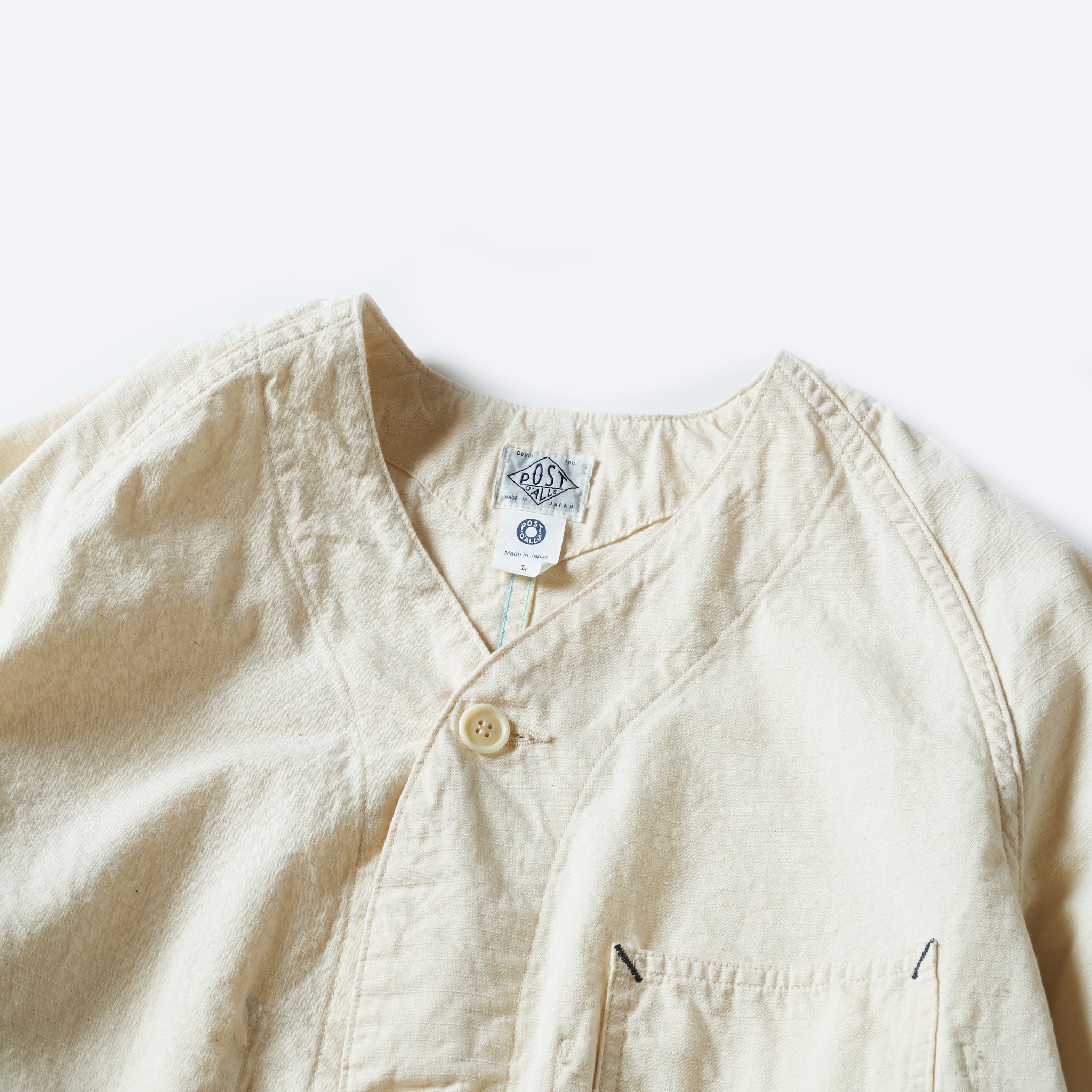 #3124DV-DRN POST 45 DV : cotton dobby ripstop natural