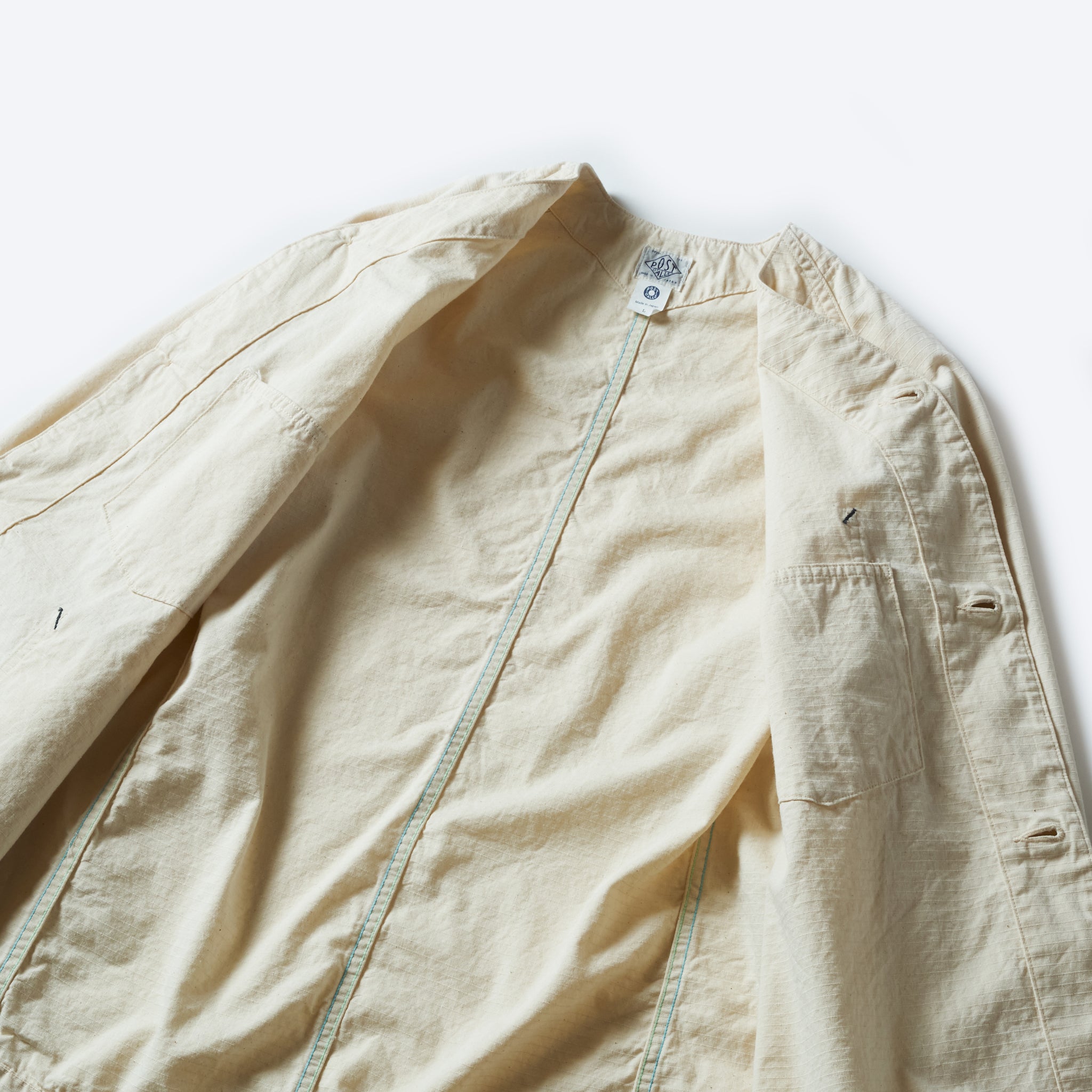 #3124DV-DRN POST 45 DV : cotton dobby ripstop natural