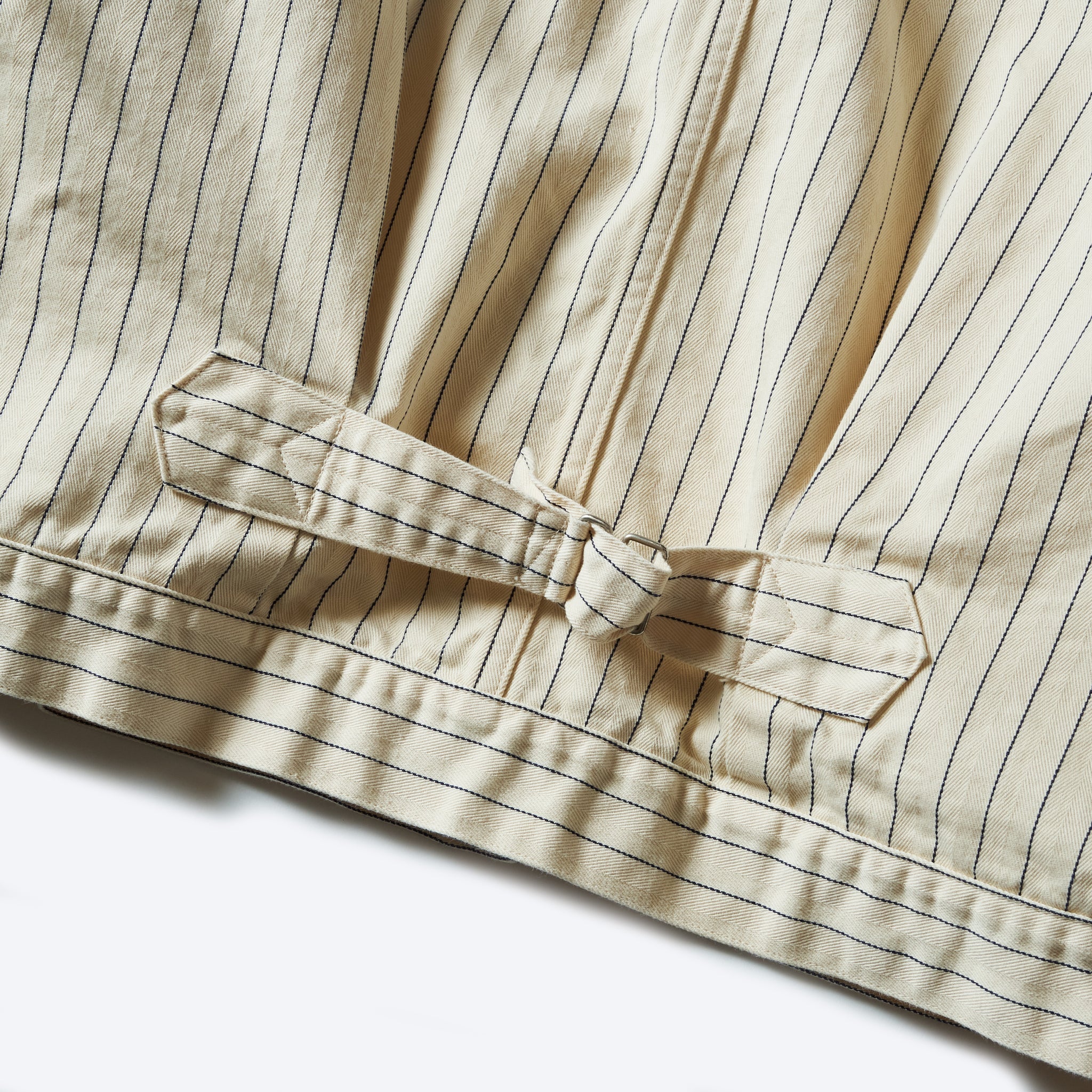 #1110R-HBS Mechanic Blouse 2 : HBT stripe natural