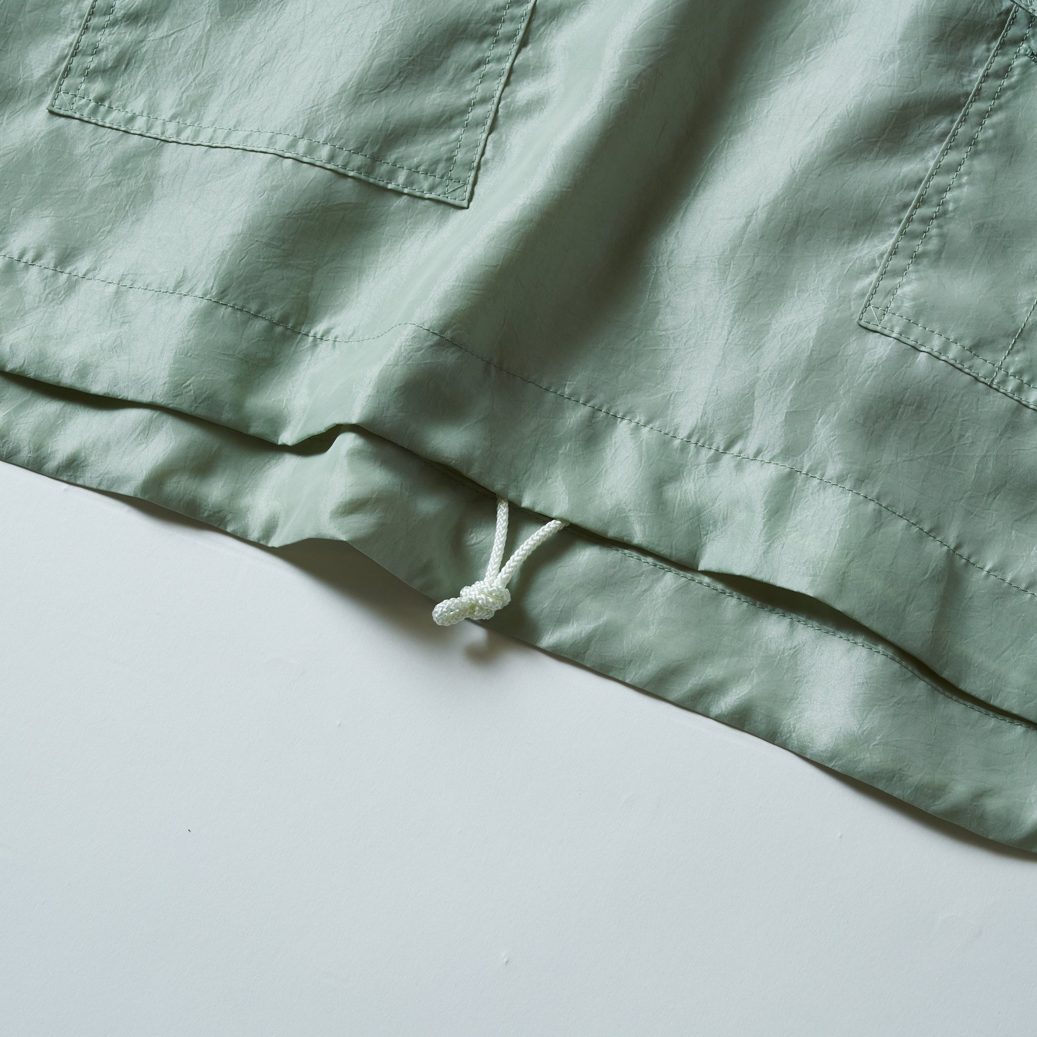 #3127-MTG Town & Country Parka : metallic taffeta green