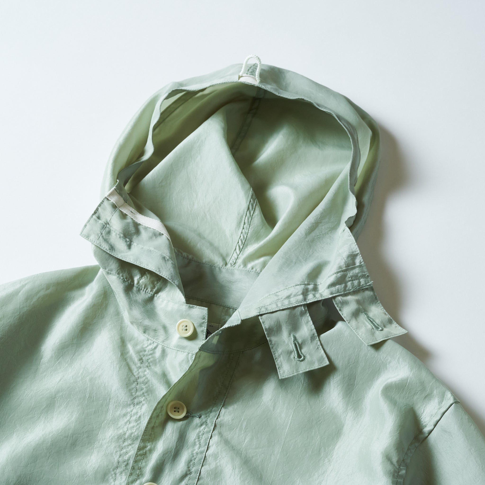 #3127-MTG Town & Country Parka : metallic taffeta green