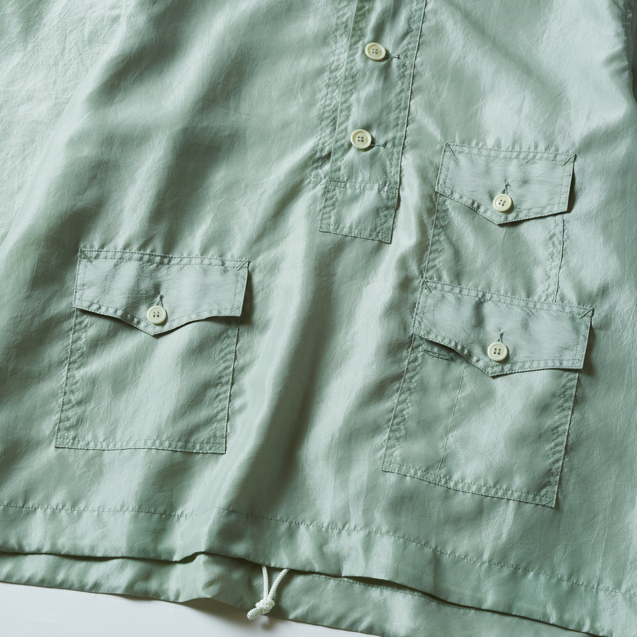 #3127-MTG Town & Country Parka : metallic taffeta green