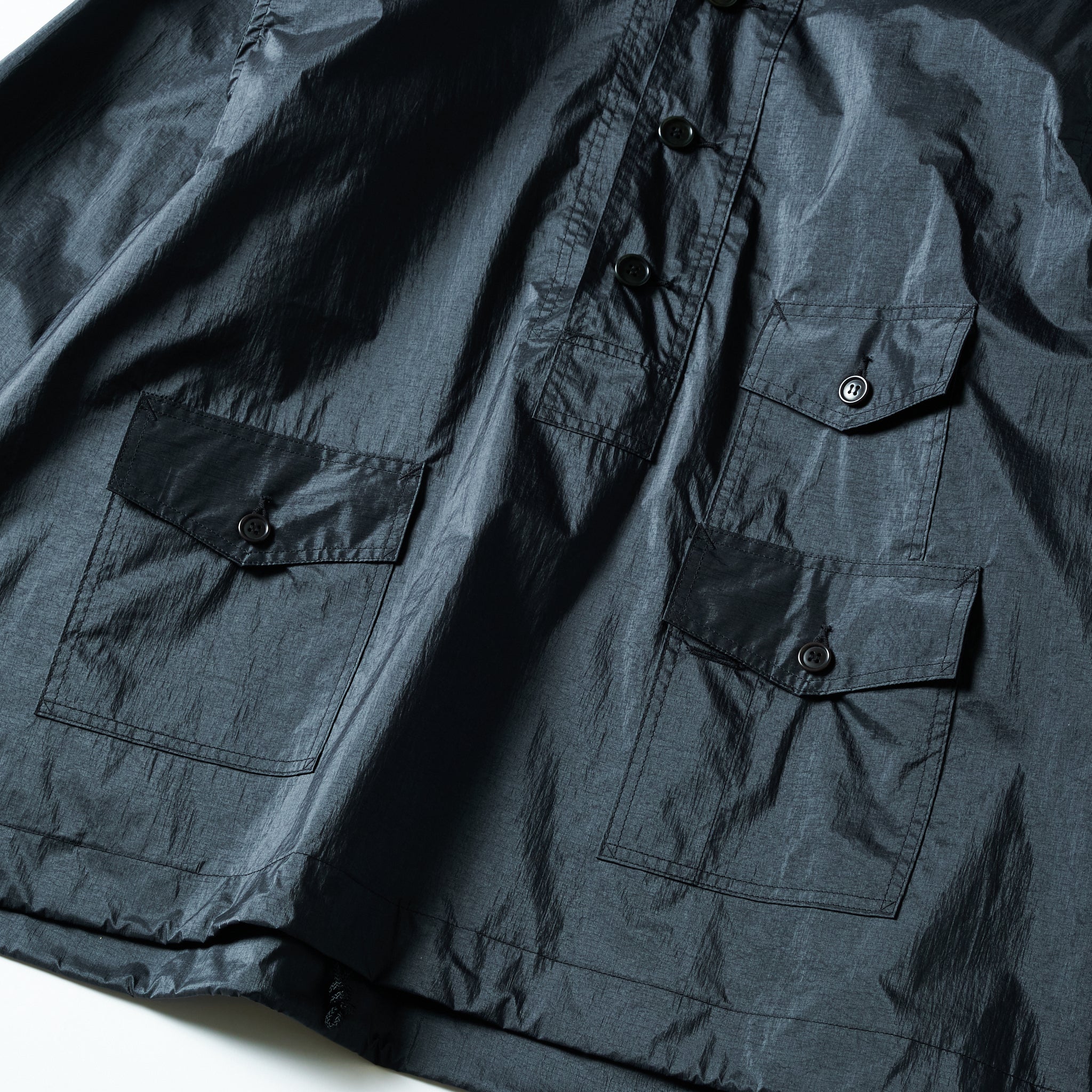 #3127-MTB Town & Country Parka : metallic taffeta black