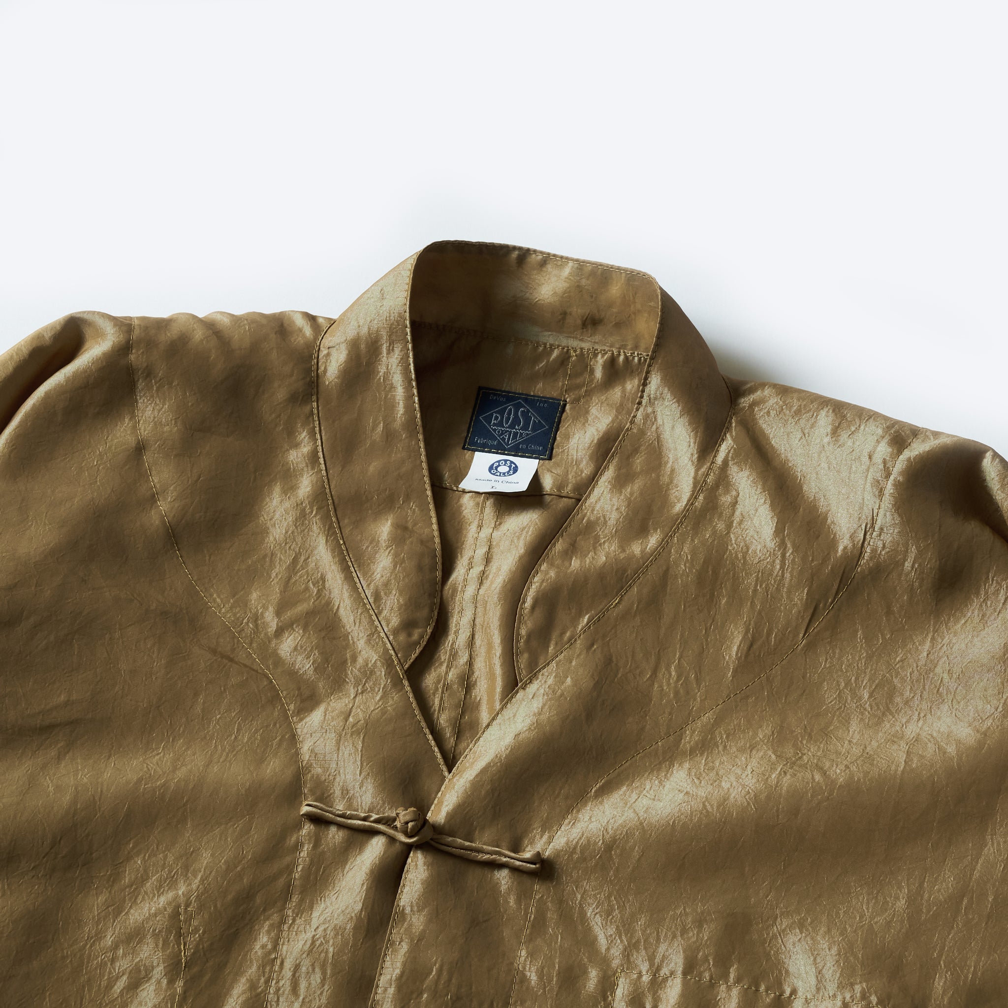 #3117-MTK POST Chinois De Luxe : metallic taffeta khaki