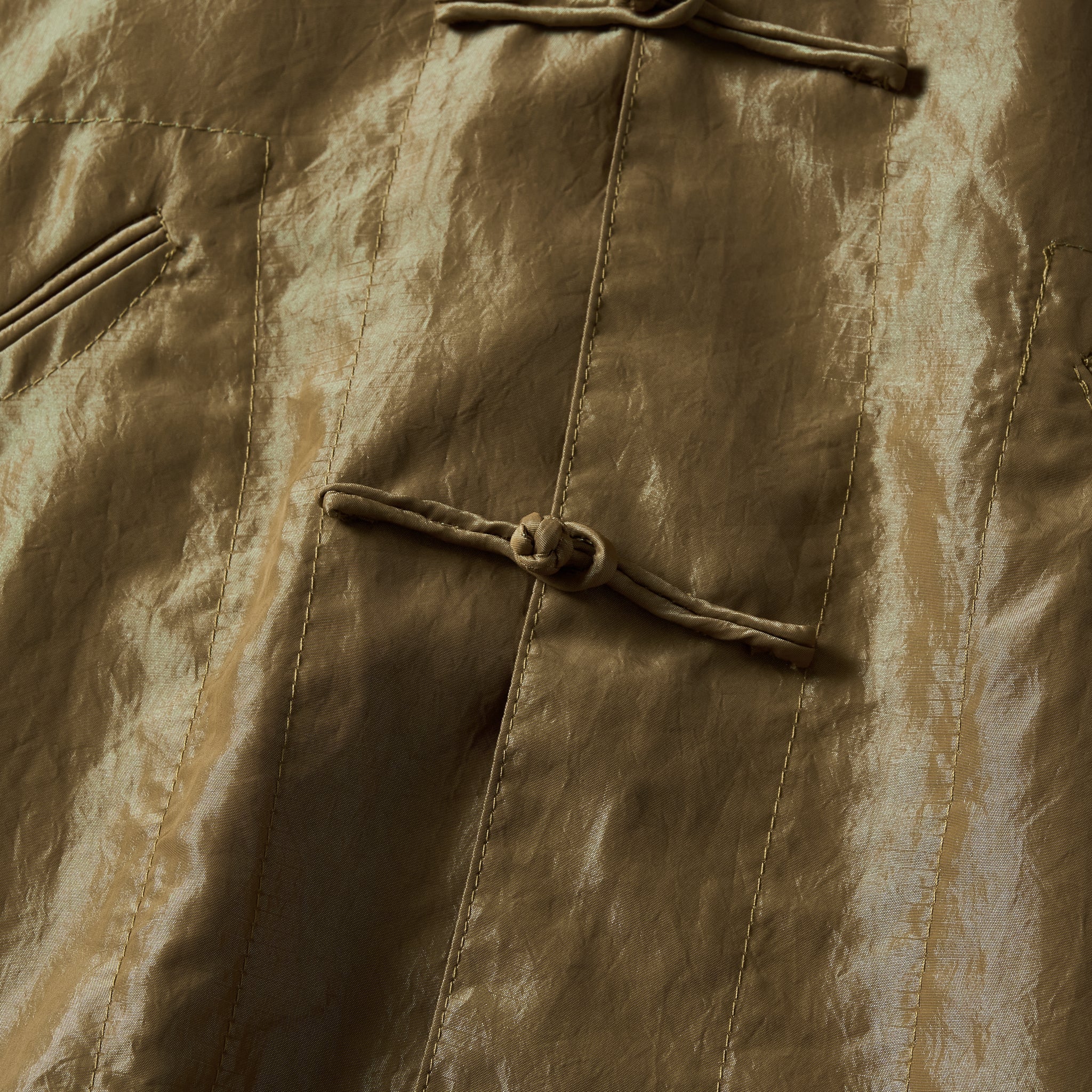 #3117-MTK POST Chinois De Luxe : metallic taffeta khaki