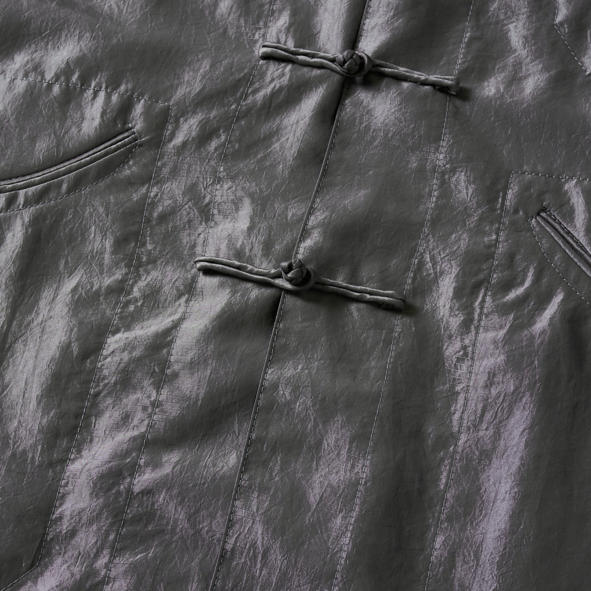 #3117-MTS POST Chinois De Luxe : metallic taffeta silver grey