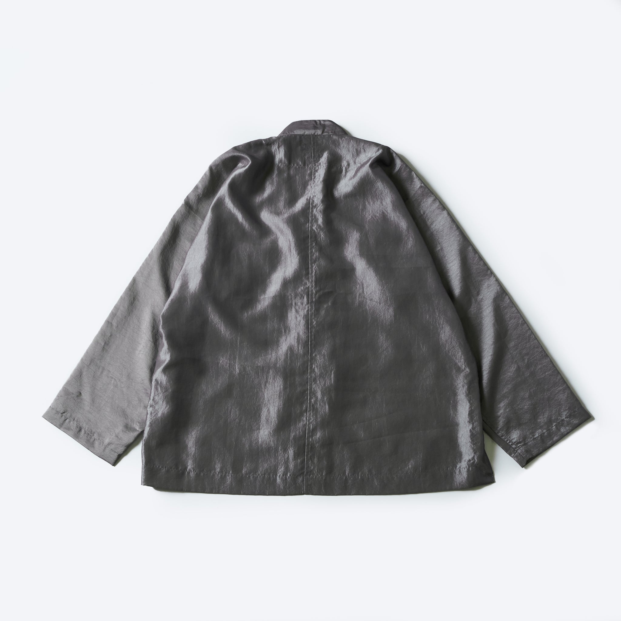#3117-MTS POST Chinois De Luxe : metallic taffeta silver grey