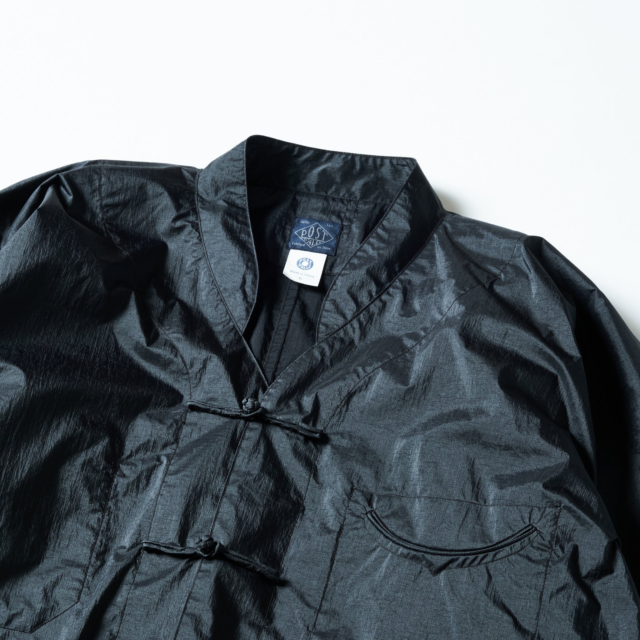 #3117-MTB POST Chinois De Luxe : metallic taffeta black