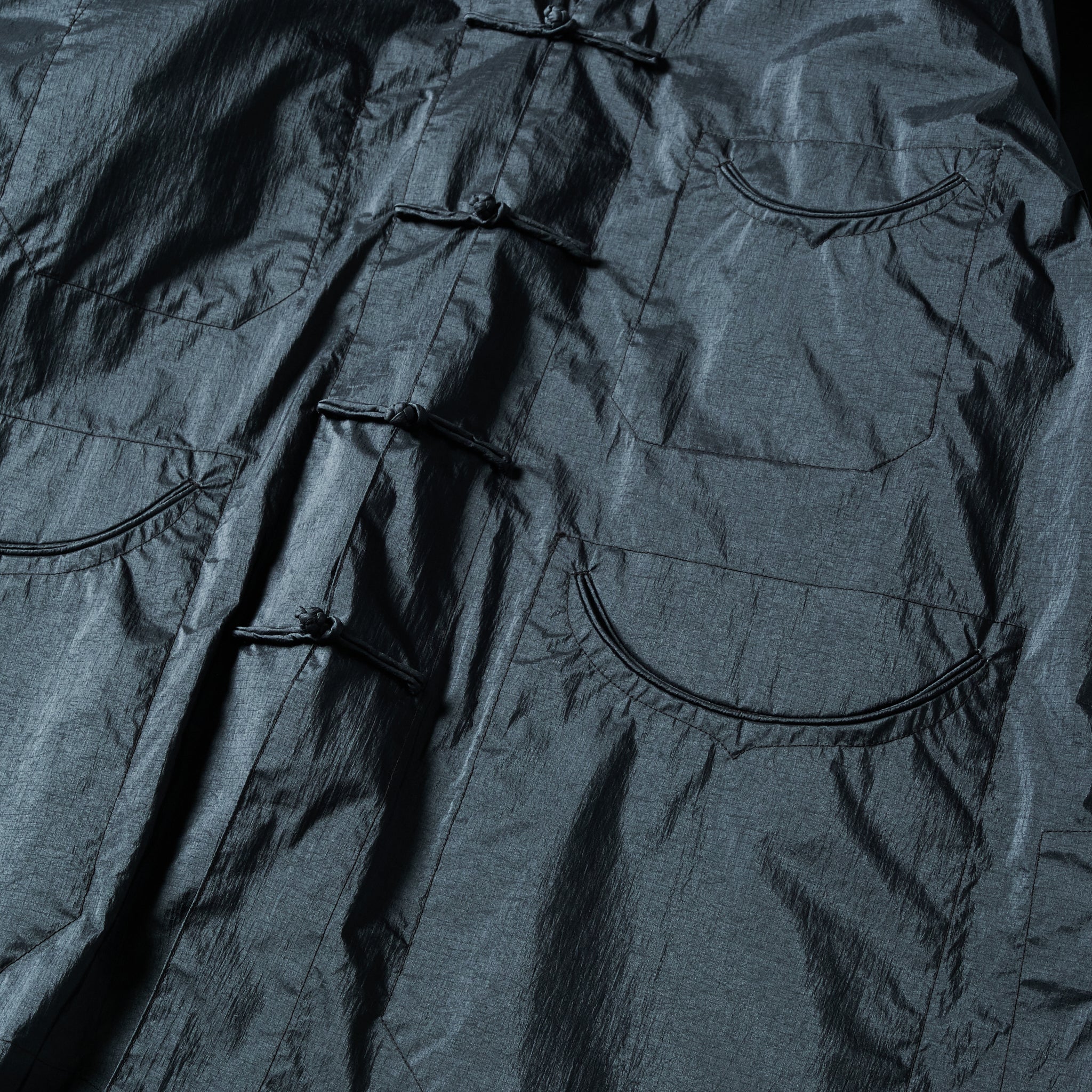 #3117-MTB POST Chinois De Luxe : metallic taffeta black