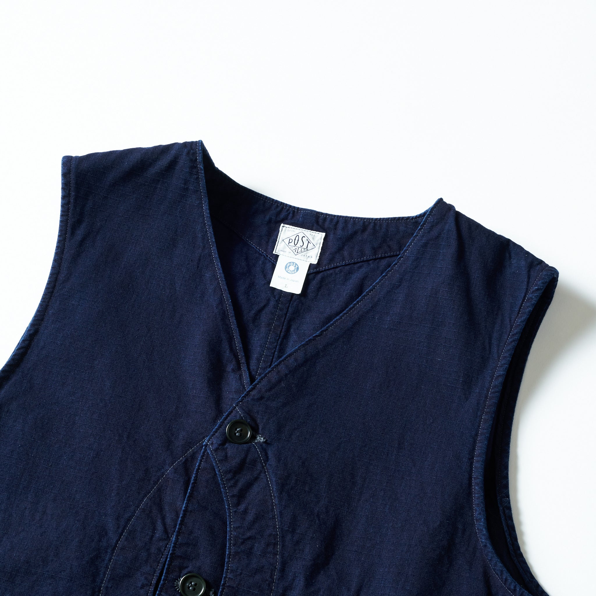 #1512-DRI Royal Traveler : cotton dobby ripstop indigo deep wash