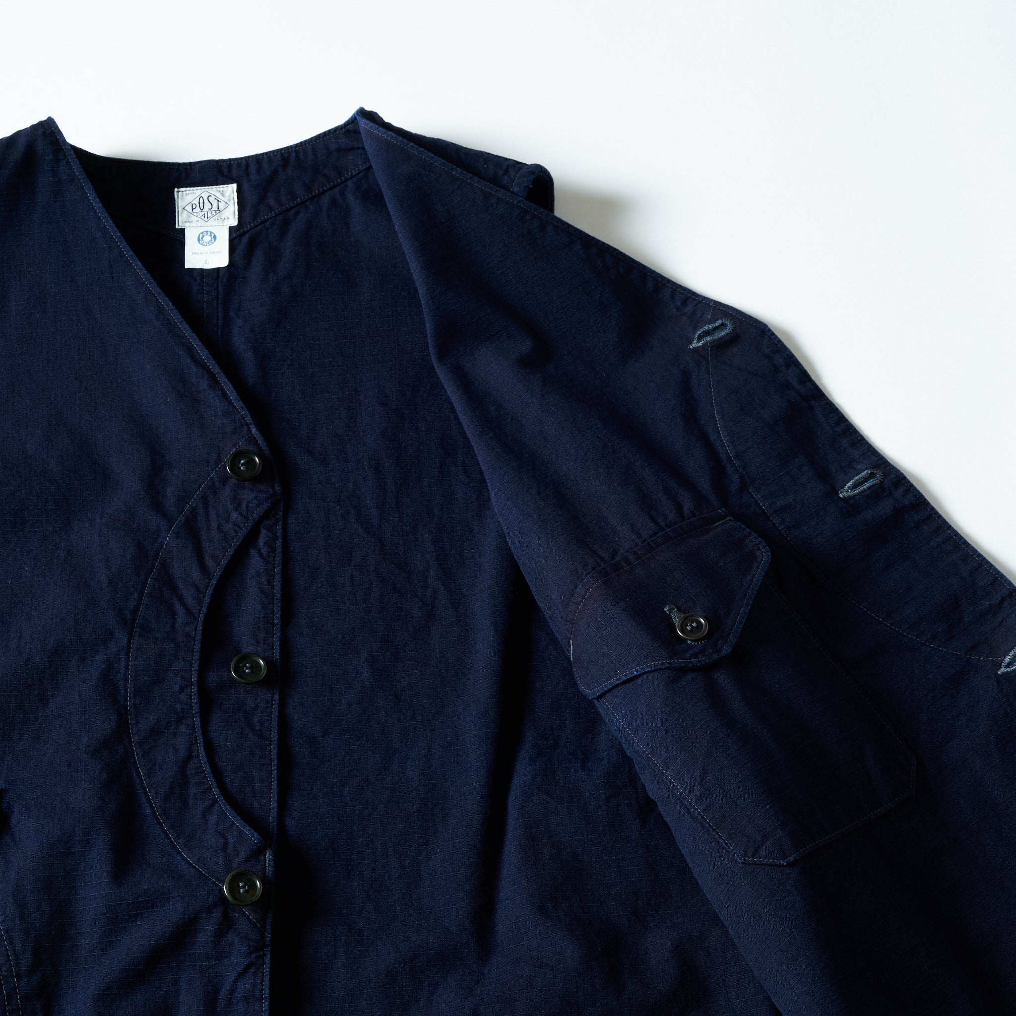 #1512-DRI Royal Traveler : cotton dobby ripstop indigo deep wash