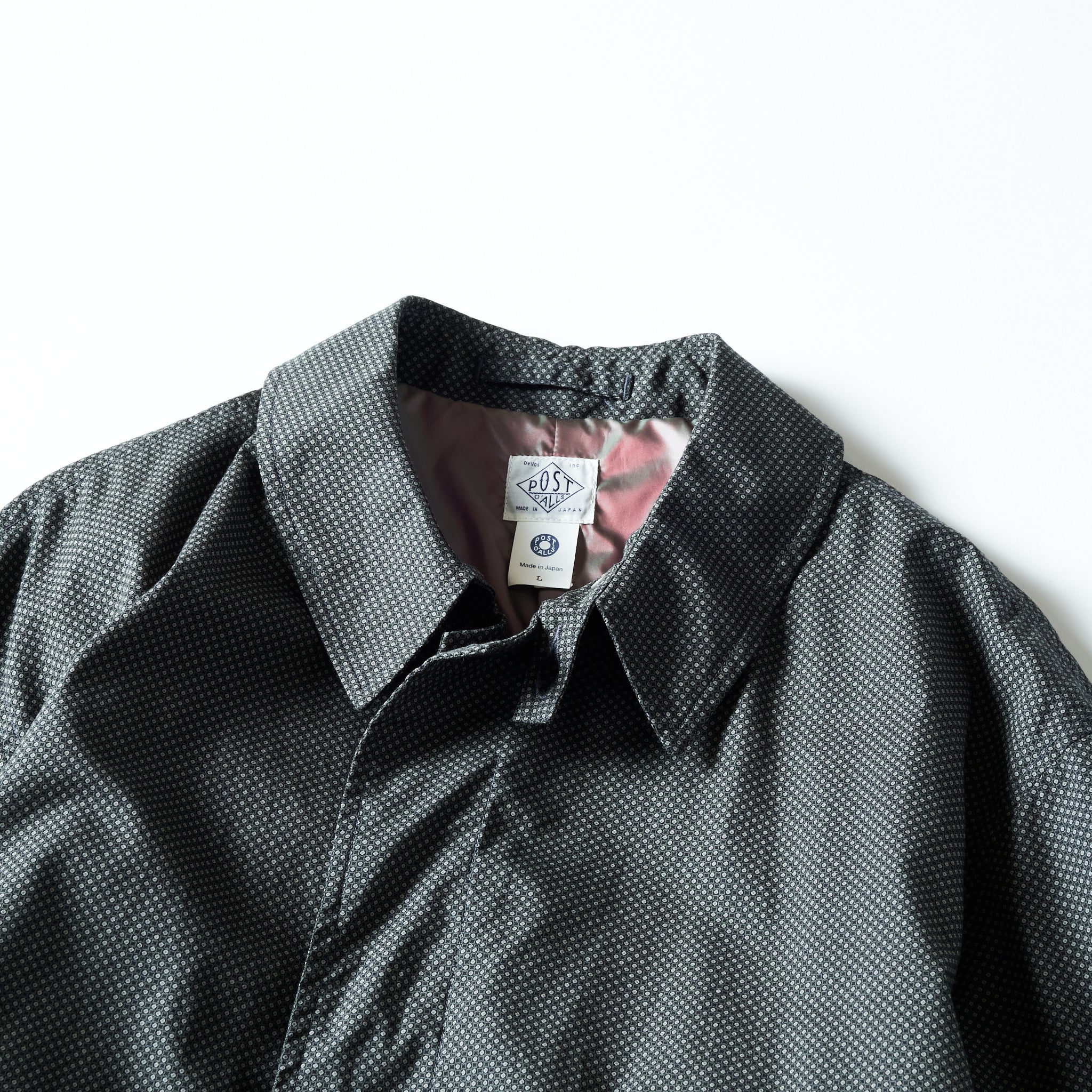 #3121-MP1 USN Utility Coat : micro print grey