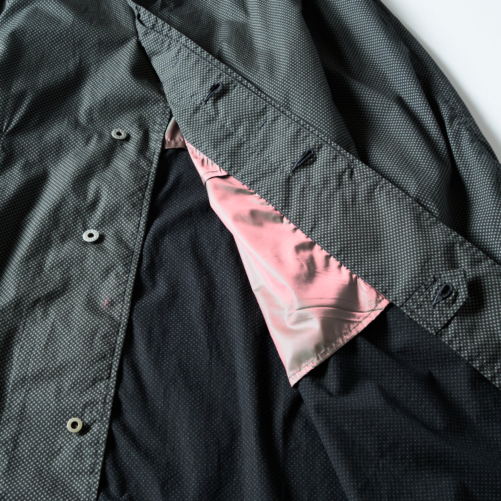#3121-MP1 USN Utility Coat : micro print grey