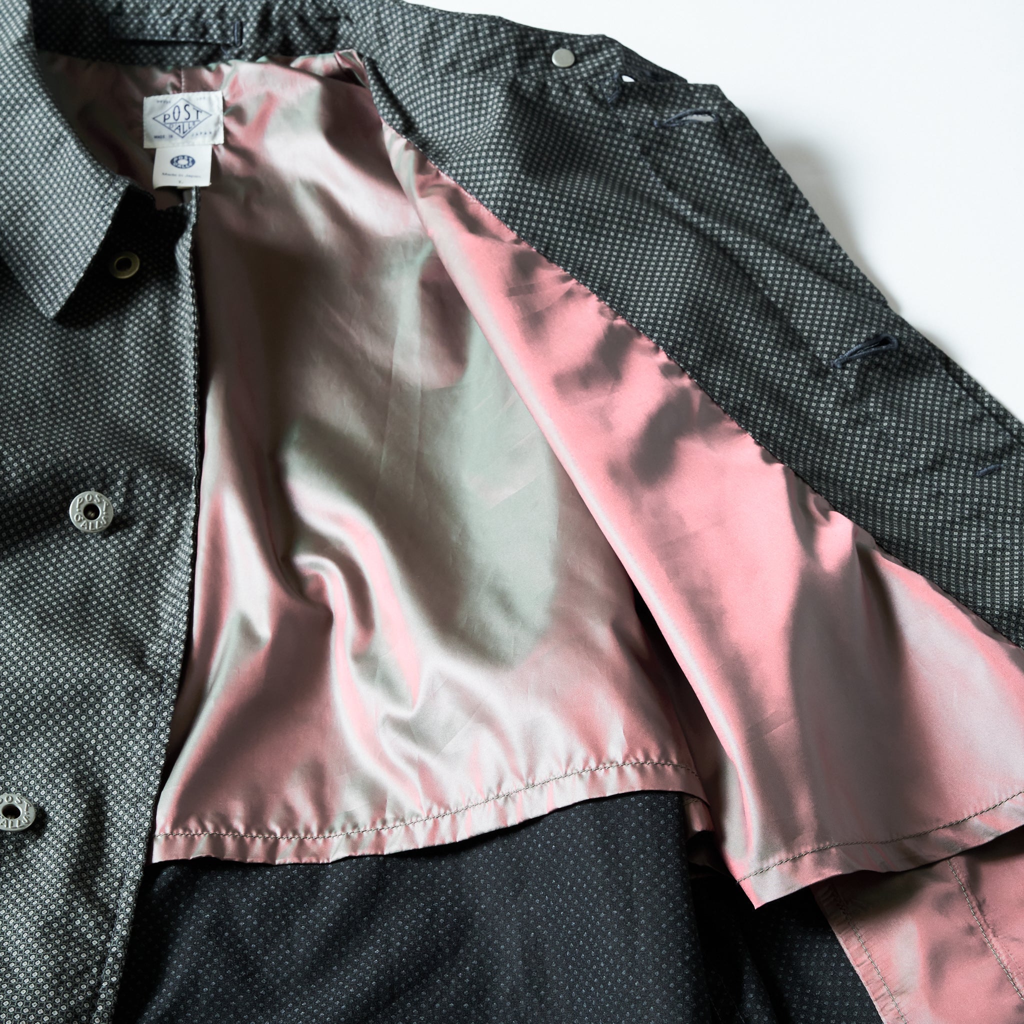 #3121-MP1 USN Utility Coat : micro print grey