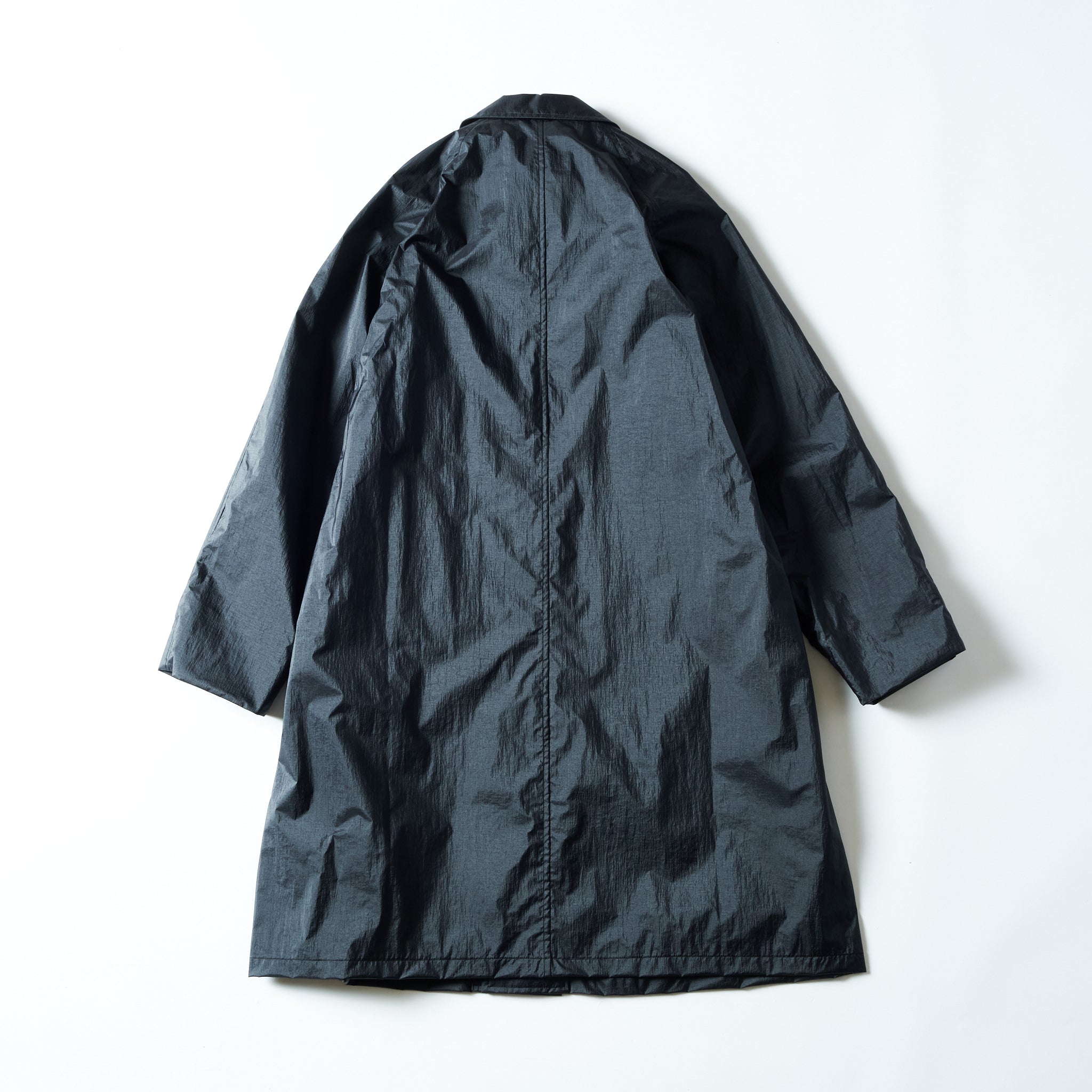 #3121-MTB USN Utility Coat : metallic taffeta black