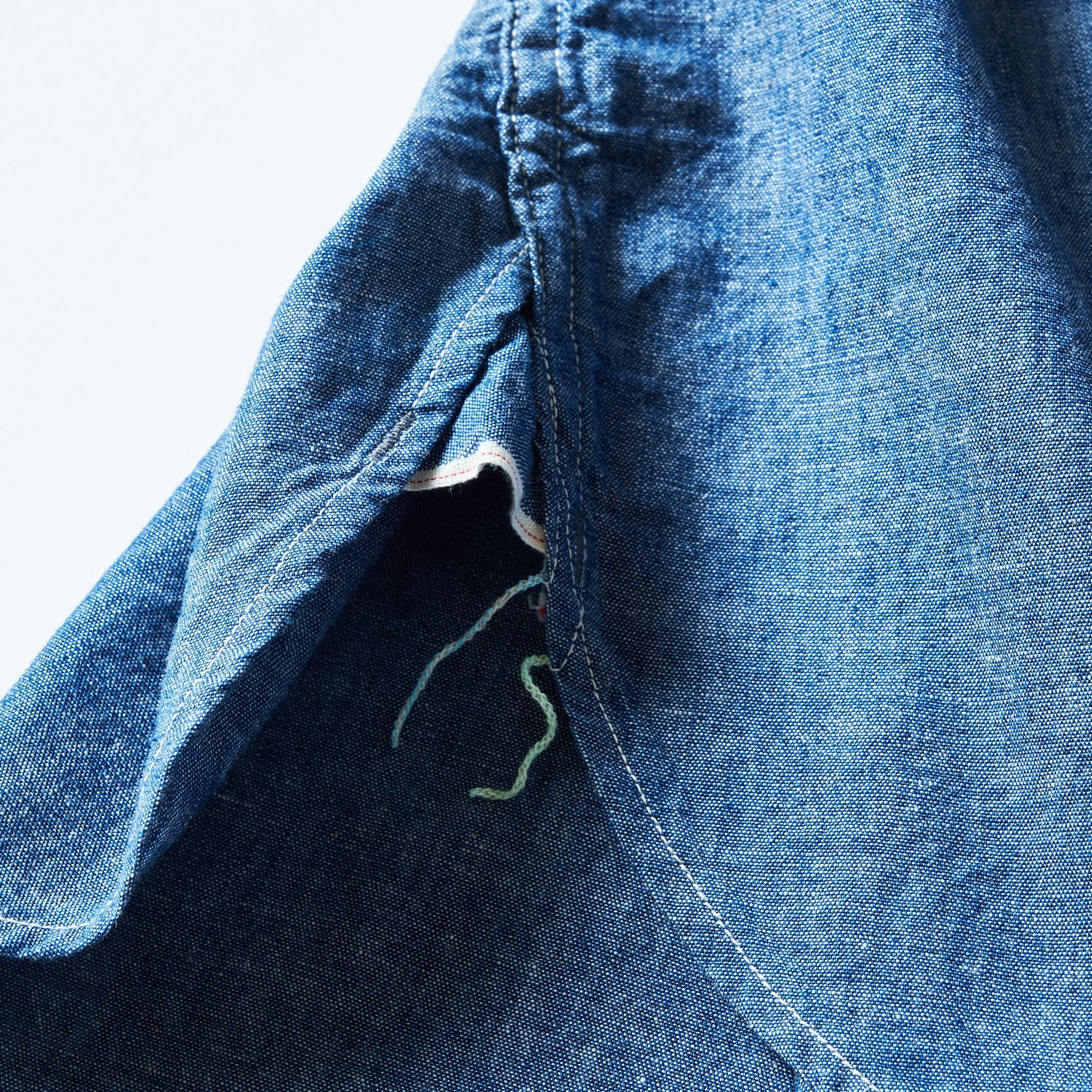 #1206S-CC No.6 Shirt S/S : classic chambray indigo
