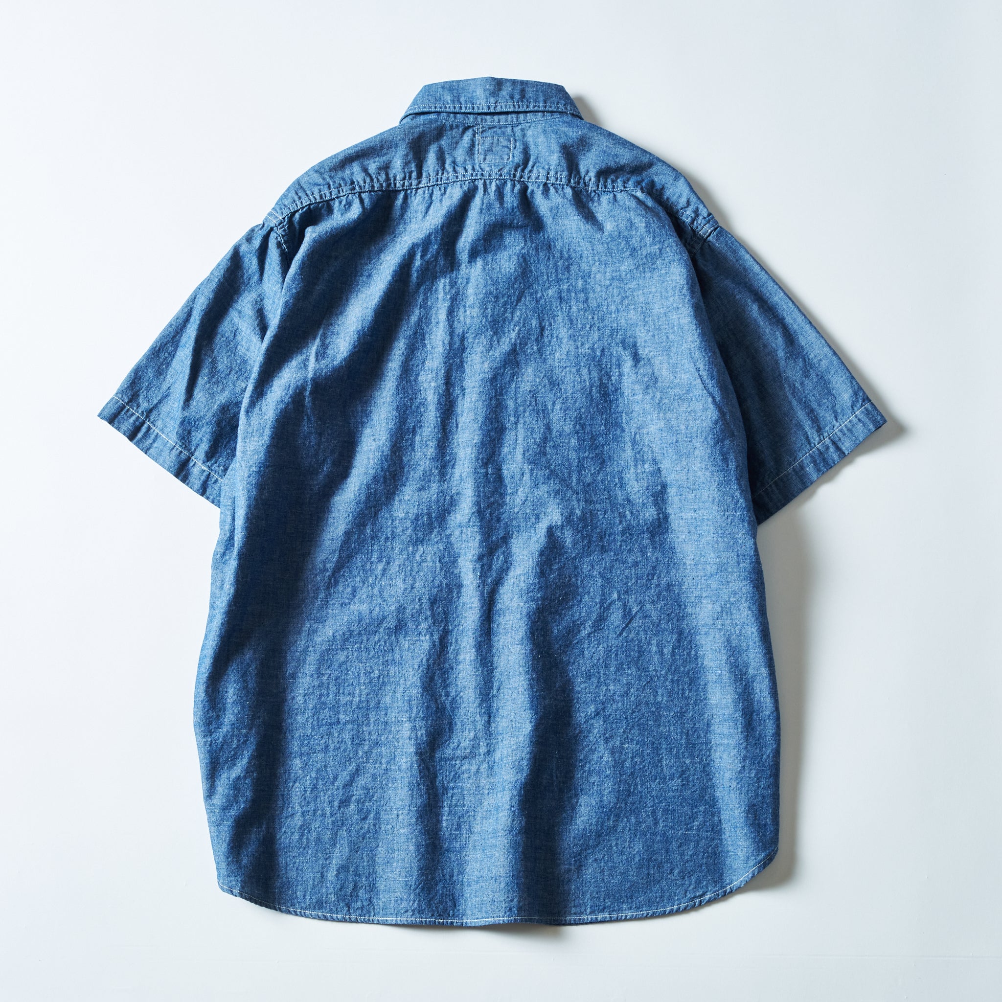 #1206S-CC No.6 Shirt S/S : classic chambray indigo