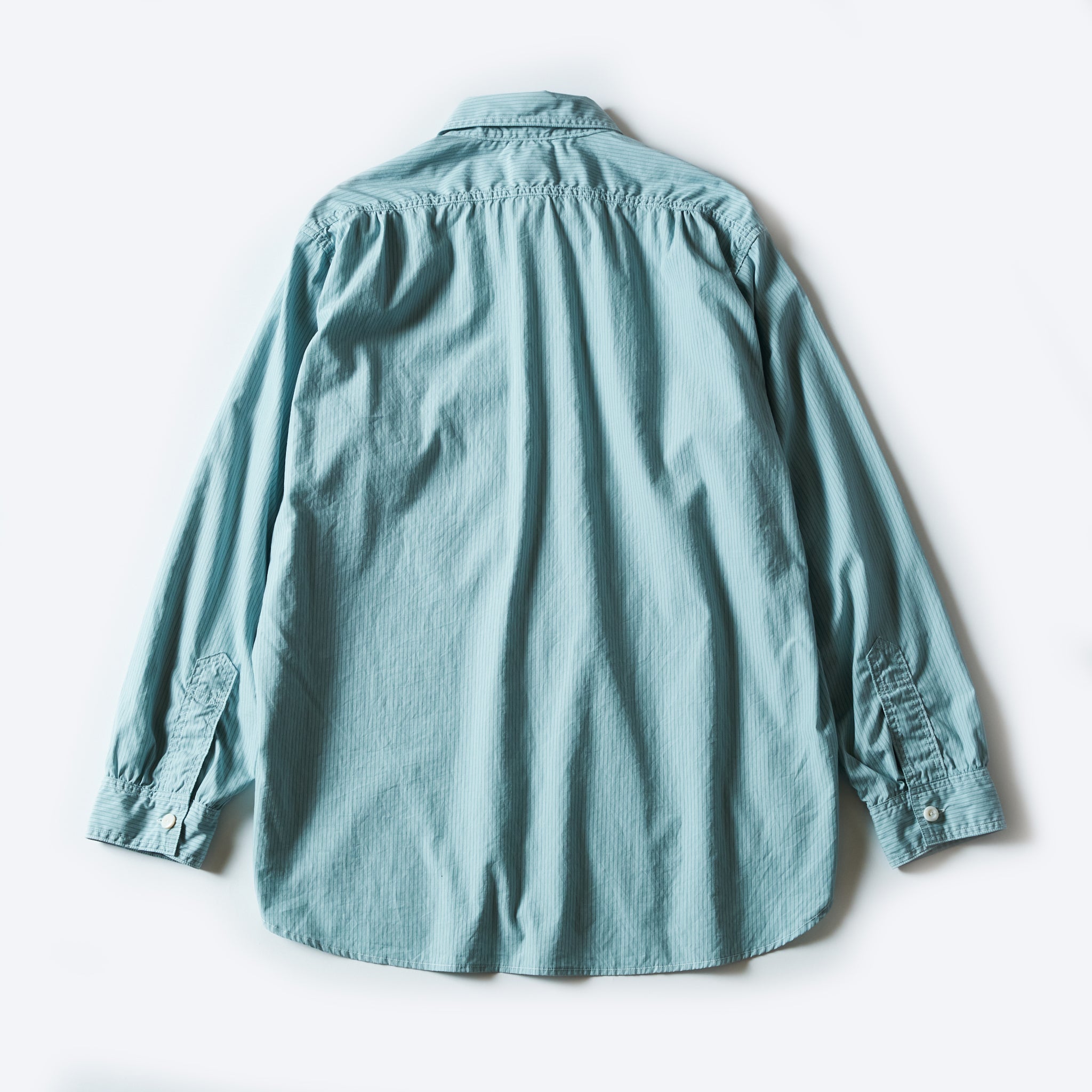 #1201C-SSG No.1 Shirt MV : stripe shirting green